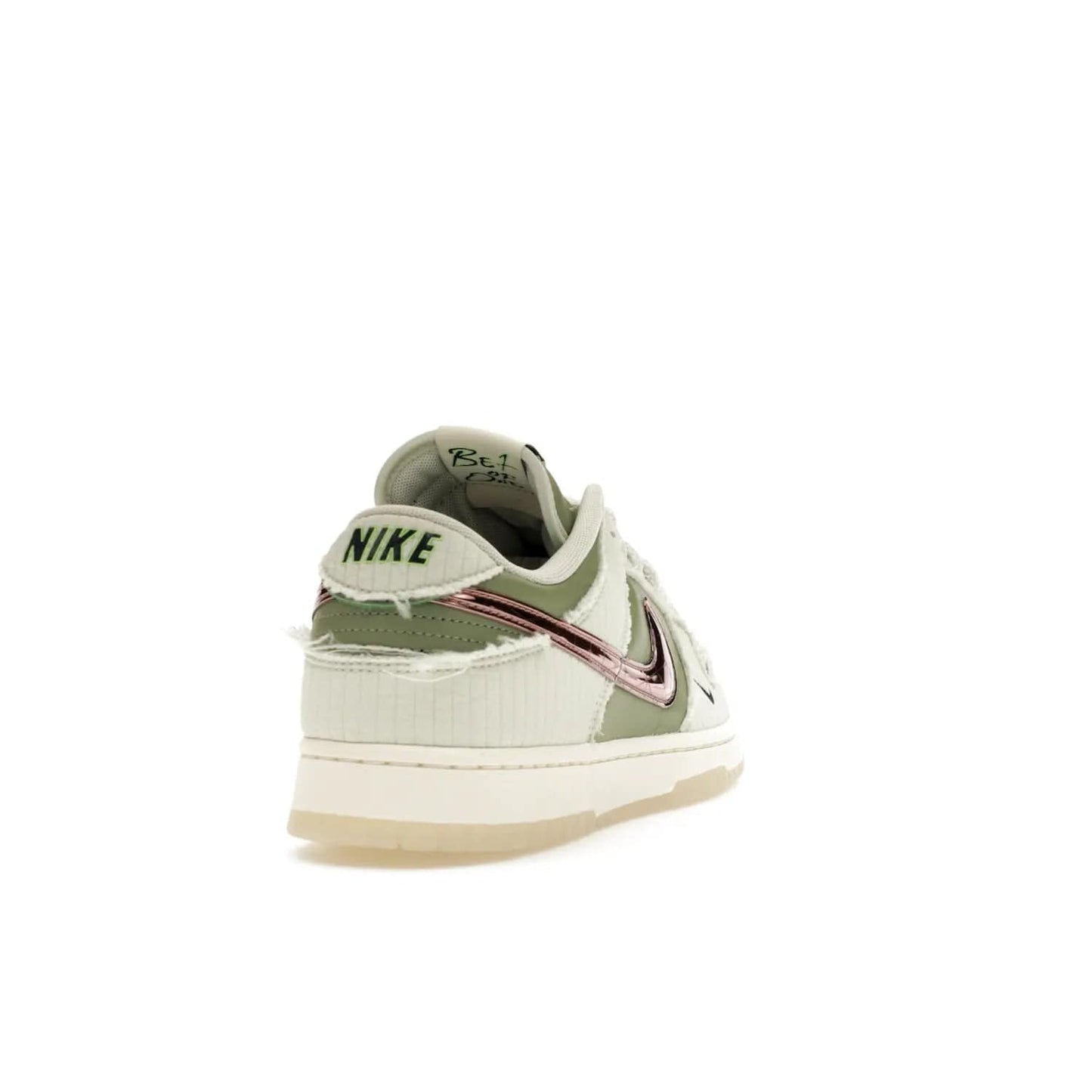 Nike Dunk Low Retro PRM Kyler Murray Be 1 of One - Image 30 - Only at www.BallersClubKickz.com - Introducing the Nike Dunk Low Retro PRM Kyler Murray "Be 1 of One"! A Sea Glass upper with Sail and Oil Green accents, finished with Rose Gold accents. Drop date: November 10th.