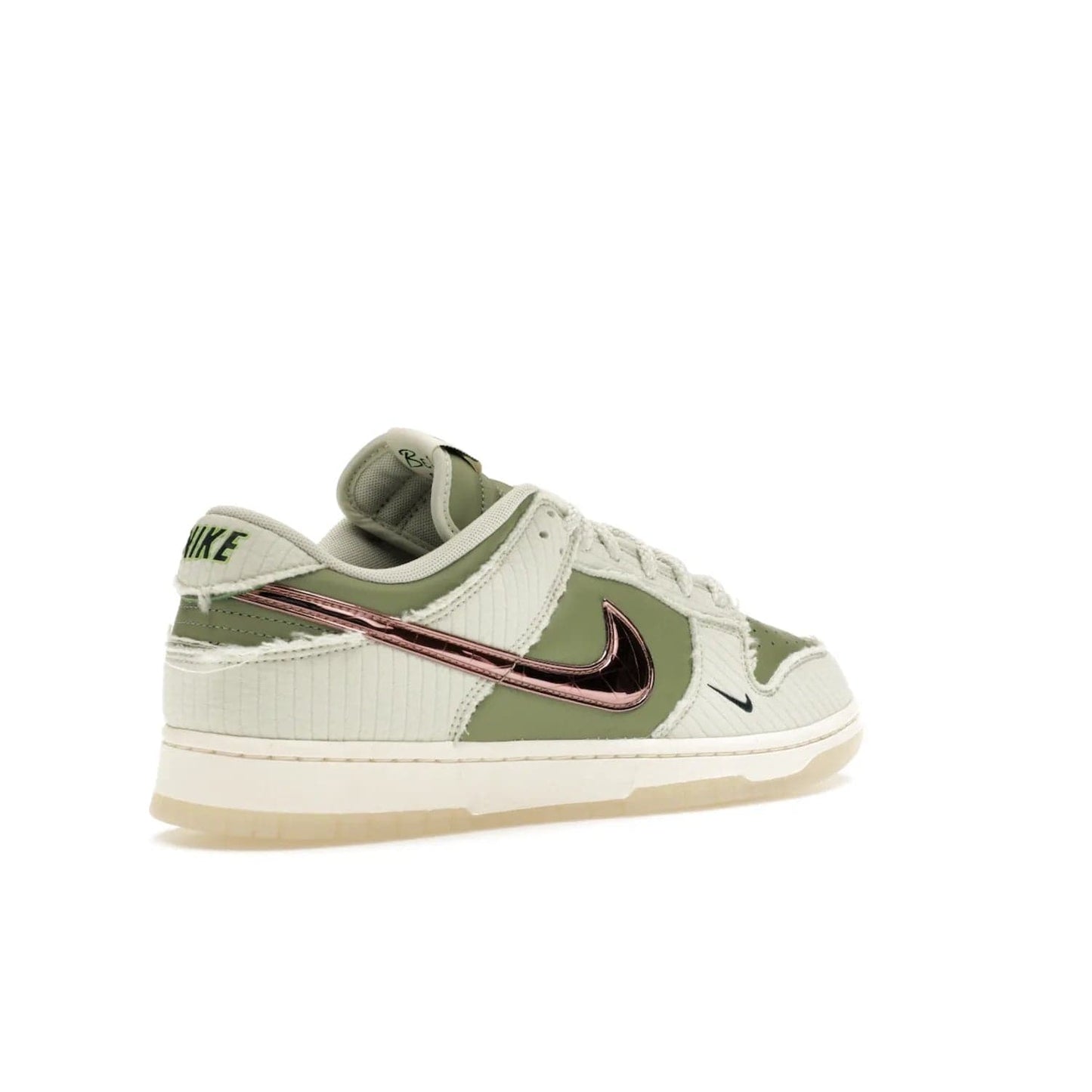 Nike Dunk Low Retro PRM Kyler Murray Be 1 of One - Image 33 - Only at www.BallersClubKickz.com - Introducing the Nike Dunk Low Retro PRM Kyler Murray "Be 1 of One"! A Sea Glass upper with Sail and Oil Green accents, finished with Rose Gold accents. Drop date: November 10th.