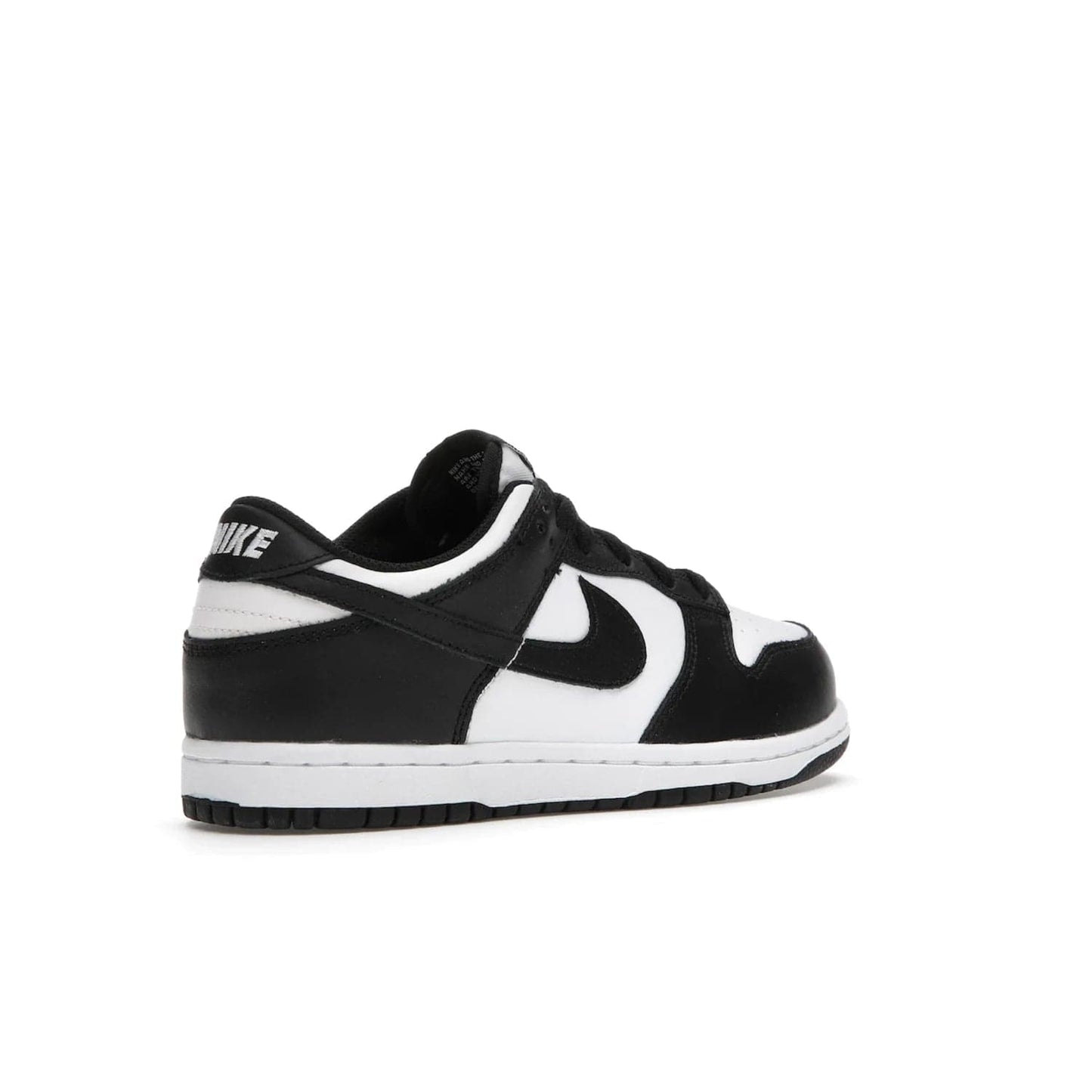 Nike Dunk Low Retro White Black Panda (2021) (PS) - Image 33 - Only at www.BallersClubKickz.com - Retro basketball style with modern updates: Nike Dunk Low PS White/Black. Find the classic sneaker with all-white leather upper, black overlays, black Swoosh branding an more. Originally released in March 2021.