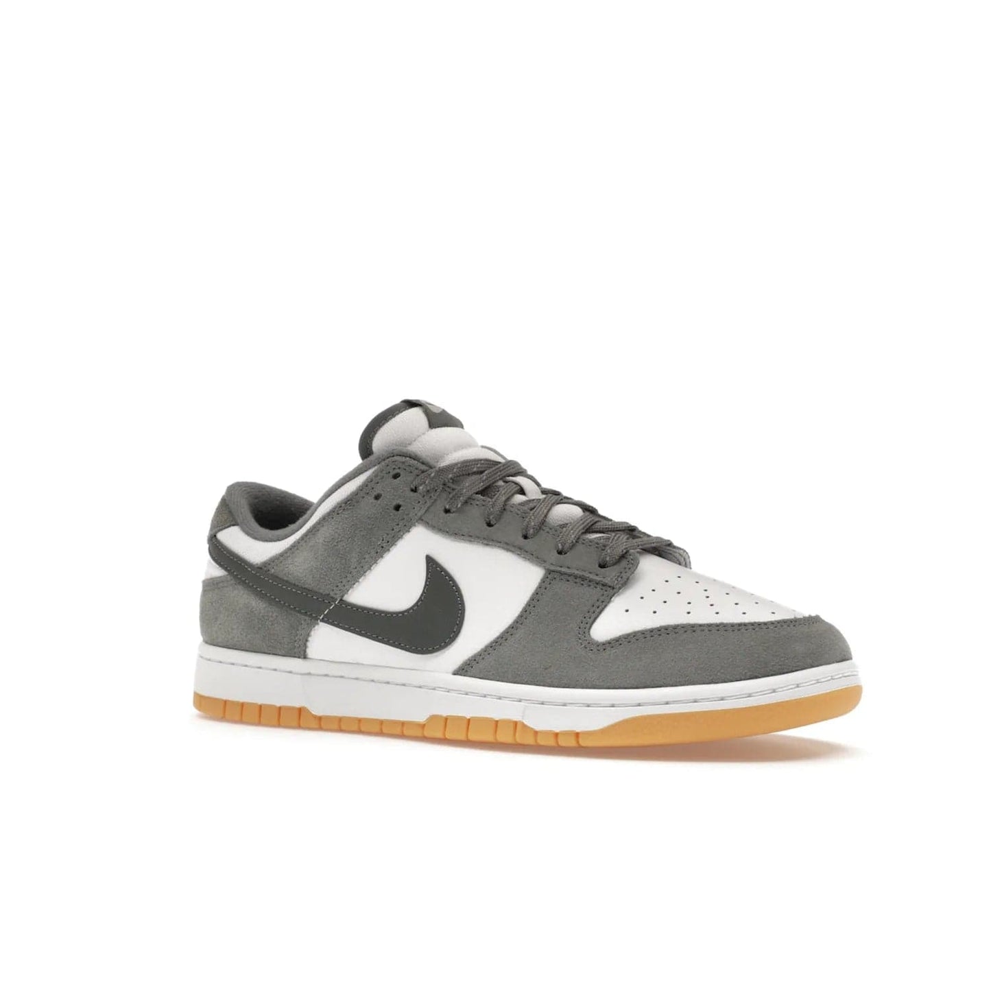 Nike Dunk Low Smoke Grey Gum 3M Swoosh - Image 4 - Only at www.BallersClubKickz.com - Introducing the Nike Dunk Low "Smoke Grey Gum 3M Swoosh". A stylish low-top sneaker with a white canvas-textile base and gum light brown outsole. Get the modern update with the bold "Smoke Grey" 3M swoosh. Available on October 3, 2023 at select Nike retailers.