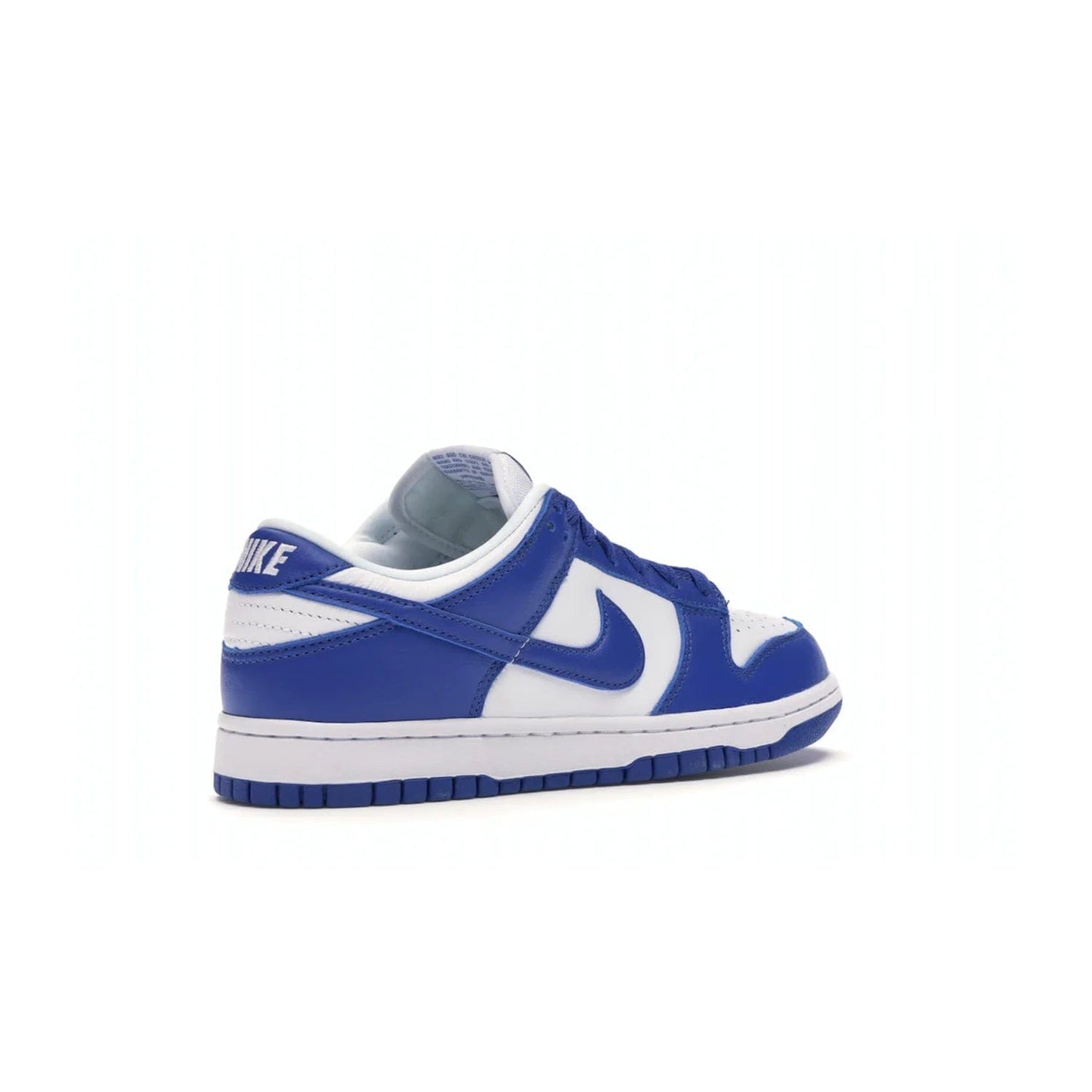 Nike Dunk Low SP Kentucky (2020/2022) - Image 33 - Only at www.BallersClubKickz.com - Classic Nike Dunk Low SP Kentucky with timeless White/Varsity Royal colorway. White leather upper, royal outsole, and Nike branding. A hit since March 2020 homage to the 1985 Nike College Colors program. Show your support with these classic kicks.