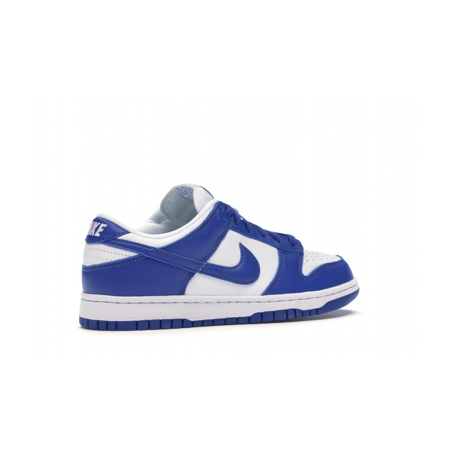 Nike Dunk Low SP Kentucky (2020/2022) - Image 34 - Only at www.BallersClubKickz.com - Classic Nike Dunk Low SP Kentucky with timeless White/Varsity Royal colorway. White leather upper, royal outsole, and Nike branding. A hit since March 2020 homage to the 1985 Nike College Colors program. Show your support with these classic kicks.