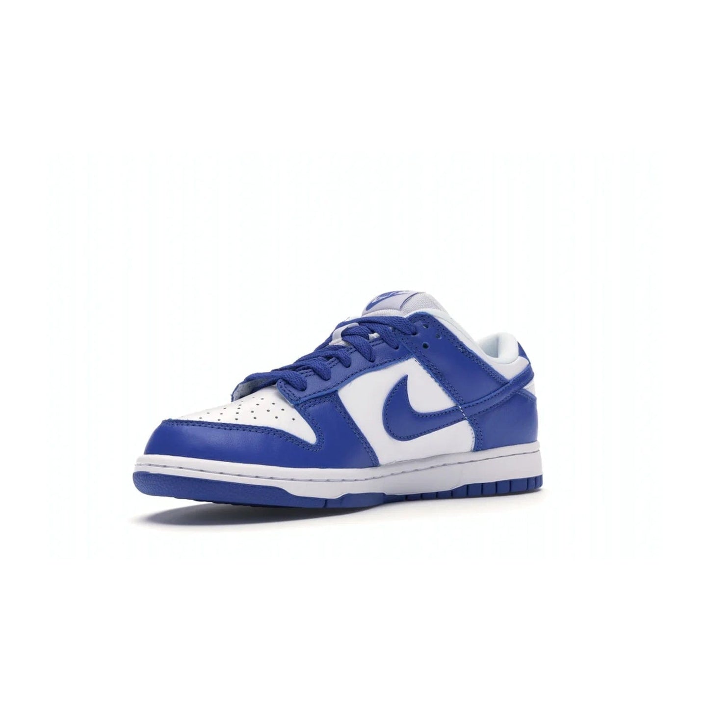 Nike Dunk Low SP Kentucky (2020/2022) - Image 15 - Only at www.BallersClubKickz.com - Classic Nike Dunk Low SP Kentucky with timeless White/Varsity Royal colorway. White leather upper, royal outsole, and Nike branding. A hit since March 2020 homage to the 1985 Nike College Colors program. Show your support with these classic kicks.