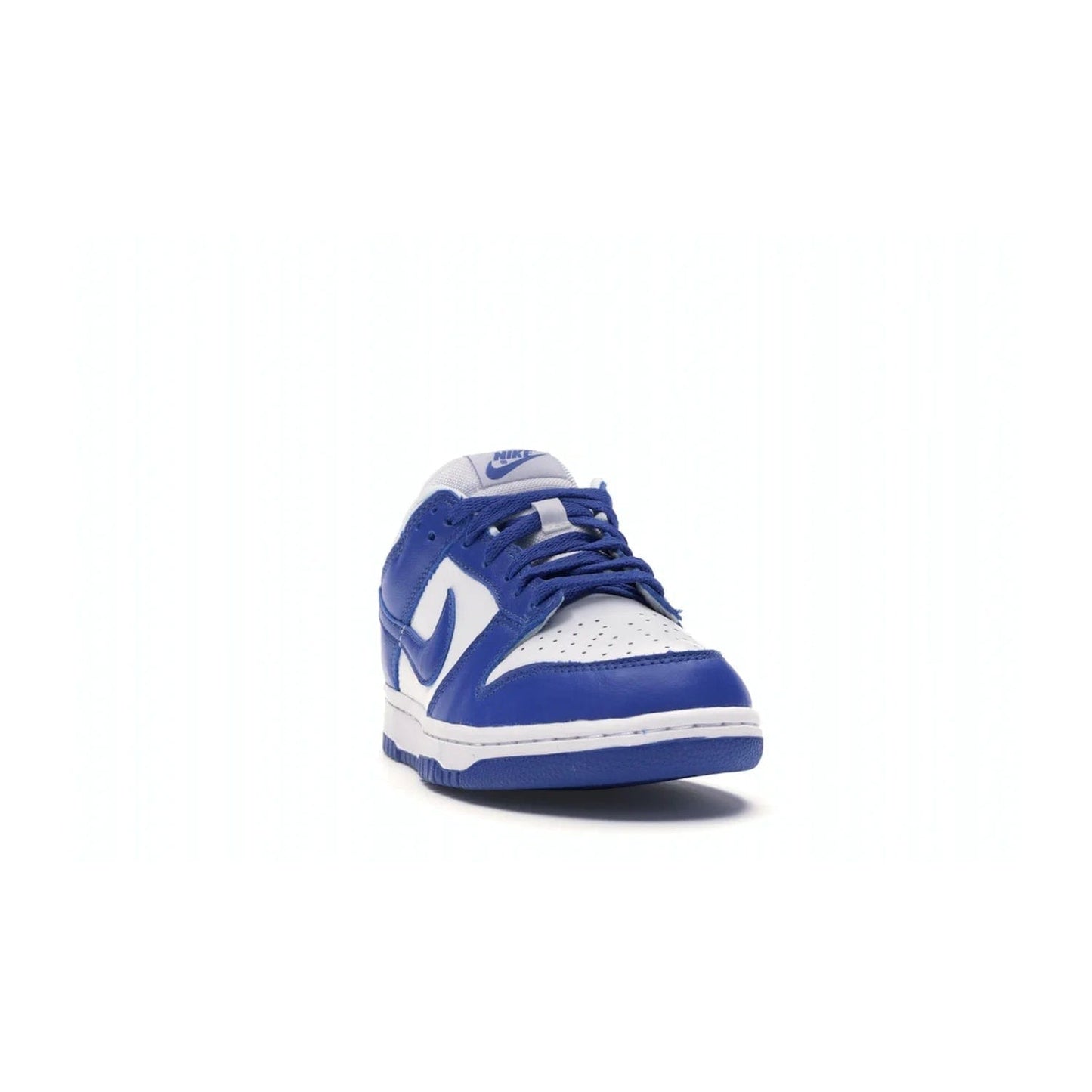 Nike Dunk Low SP Kentucky (2020/2022) - Image 8 - Only at www.BallersClubKickz.com - Classic Nike Dunk Low SP Kentucky with timeless White/Varsity Royal colorway. White leather upper, royal outsole, and Nike branding. A hit since March 2020 homage to the 1985 Nike College Colors program. Show your support with these classic kicks.