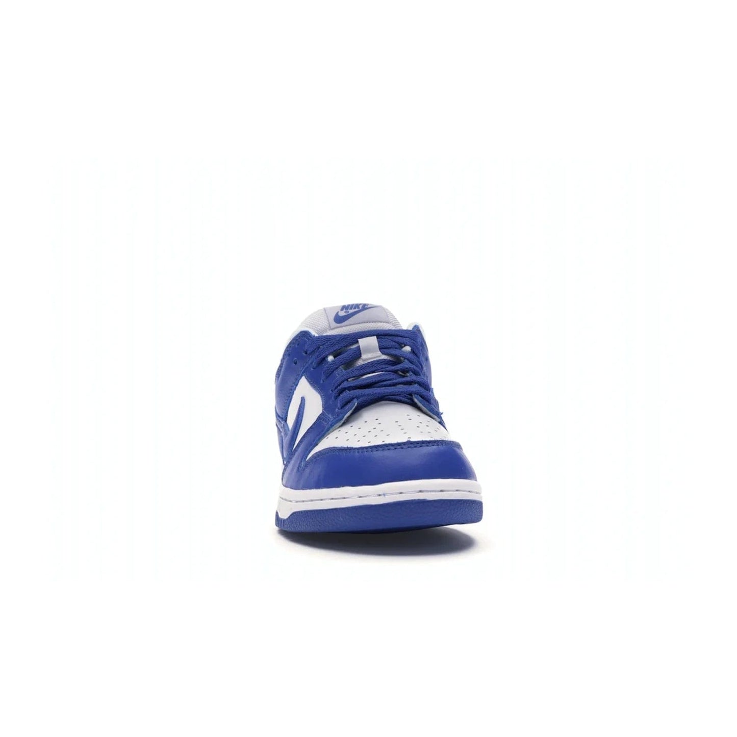Nike Dunk Low SP Kentucky (2020/2022) - Image 9 - Only at www.BallersClubKickz.com - Classic Nike Dunk Low SP Kentucky with timeless White/Varsity Royal colorway. White leather upper, royal outsole, and Nike branding. A hit since March 2020 homage to the 1985 Nike College Colors program. Show your support with these classic kicks.