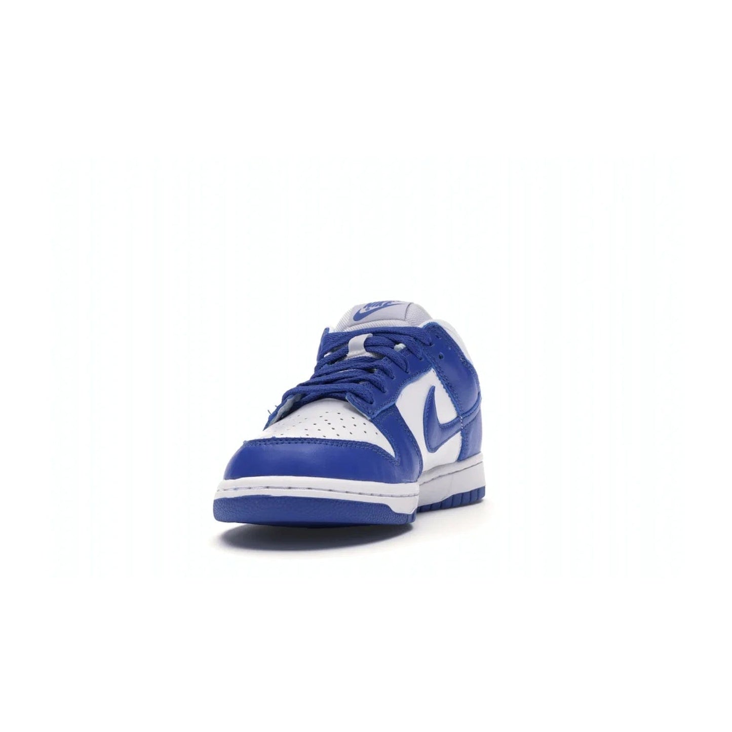 Nike Dunk Low SP Kentucky (2020/2022) - Image 12 - Only at www.BallersClubKickz.com - Classic Nike Dunk Low SP Kentucky with timeless White/Varsity Royal colorway. White leather upper, royal outsole, and Nike branding. A hit since March 2020 homage to the 1985 Nike College Colors program. Show your support with these classic kicks.
