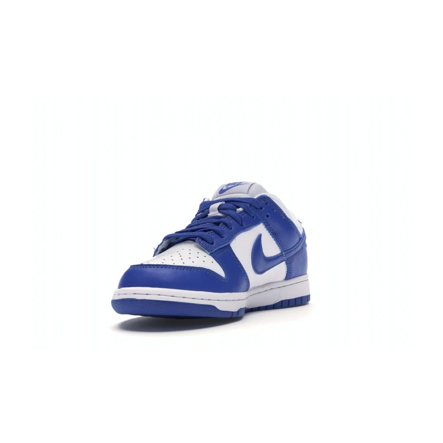Nike Dunk Low SP Kentucky (2020/2022) - Image 13 - Only at www.BallersClubKickz.com - Classic Nike Dunk Low SP Kentucky with timeless White/Varsity Royal colorway. White leather upper, royal outsole, and Nike branding. A hit since March 2020 homage to the 1985 Nike College Colors program. Show your support with these classic kicks.