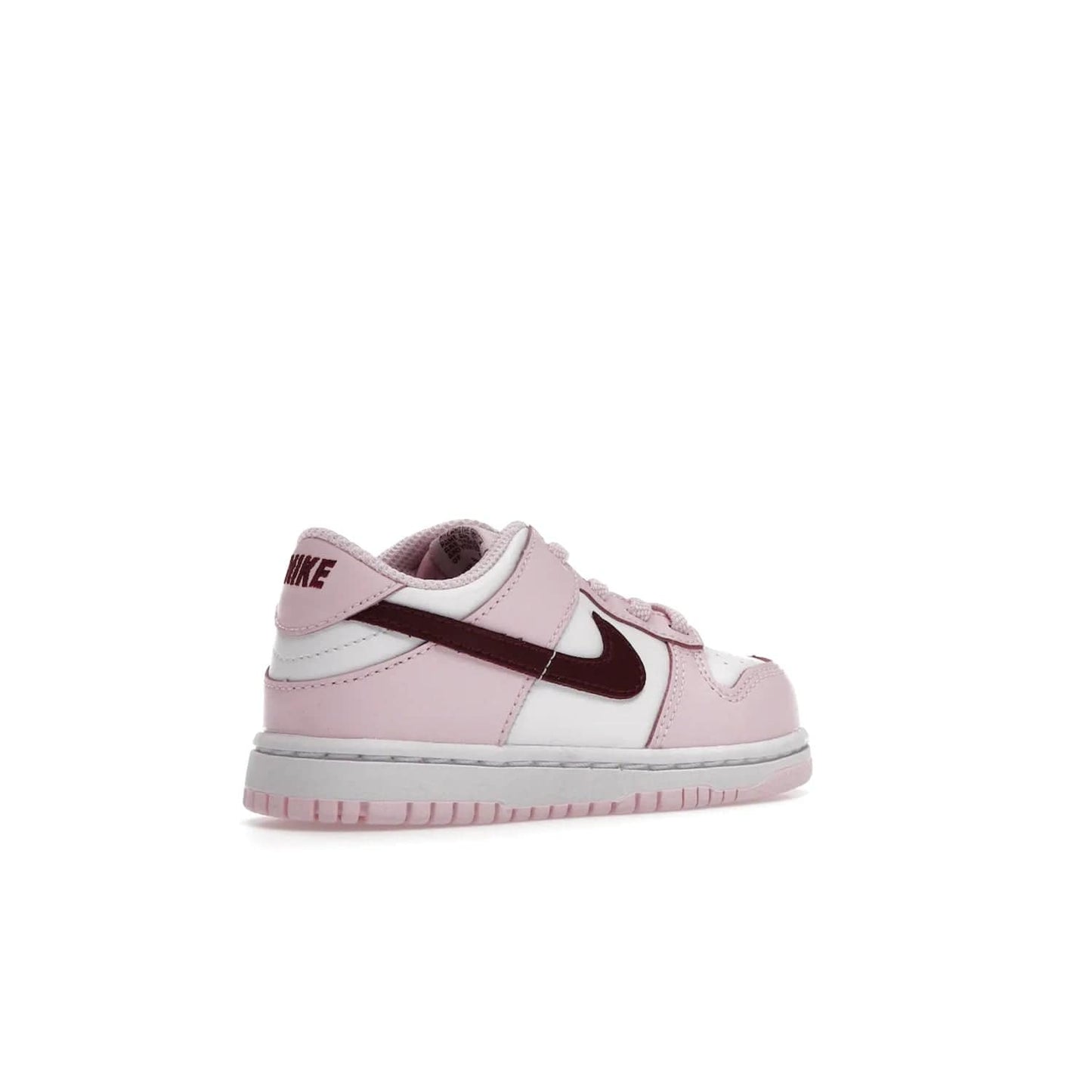 Nike Dunk Low Pink Red White (TD) - Image 33 - Only at www.BallersClubKickz.com - Classic Nike Dunk Low with bright pink and red color blocking. A great addition to any collection. Must-have.