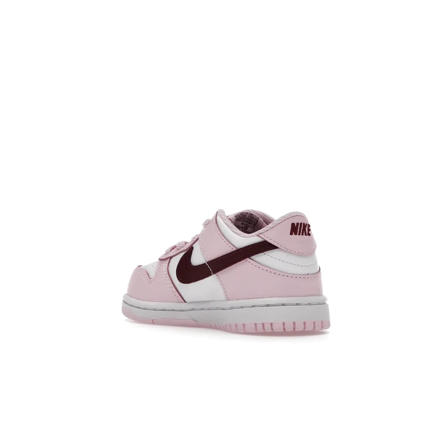 Nike Dunk Low Pink Red White (TD) - Image 24 - Only at www.BallersClubKickz.com - Classic Nike Dunk Low with bright pink and red color blocking. A great addition to any collection. Must-have.