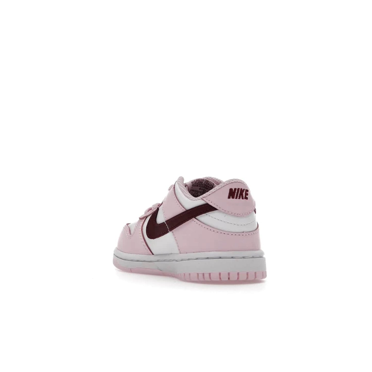 Nike Dunk Low Pink Red White (TD) - Image 25 - Only at www.BallersClubKickz.com - Classic Nike Dunk Low with bright pink and red color blocking. A great addition to any collection. Must-have.