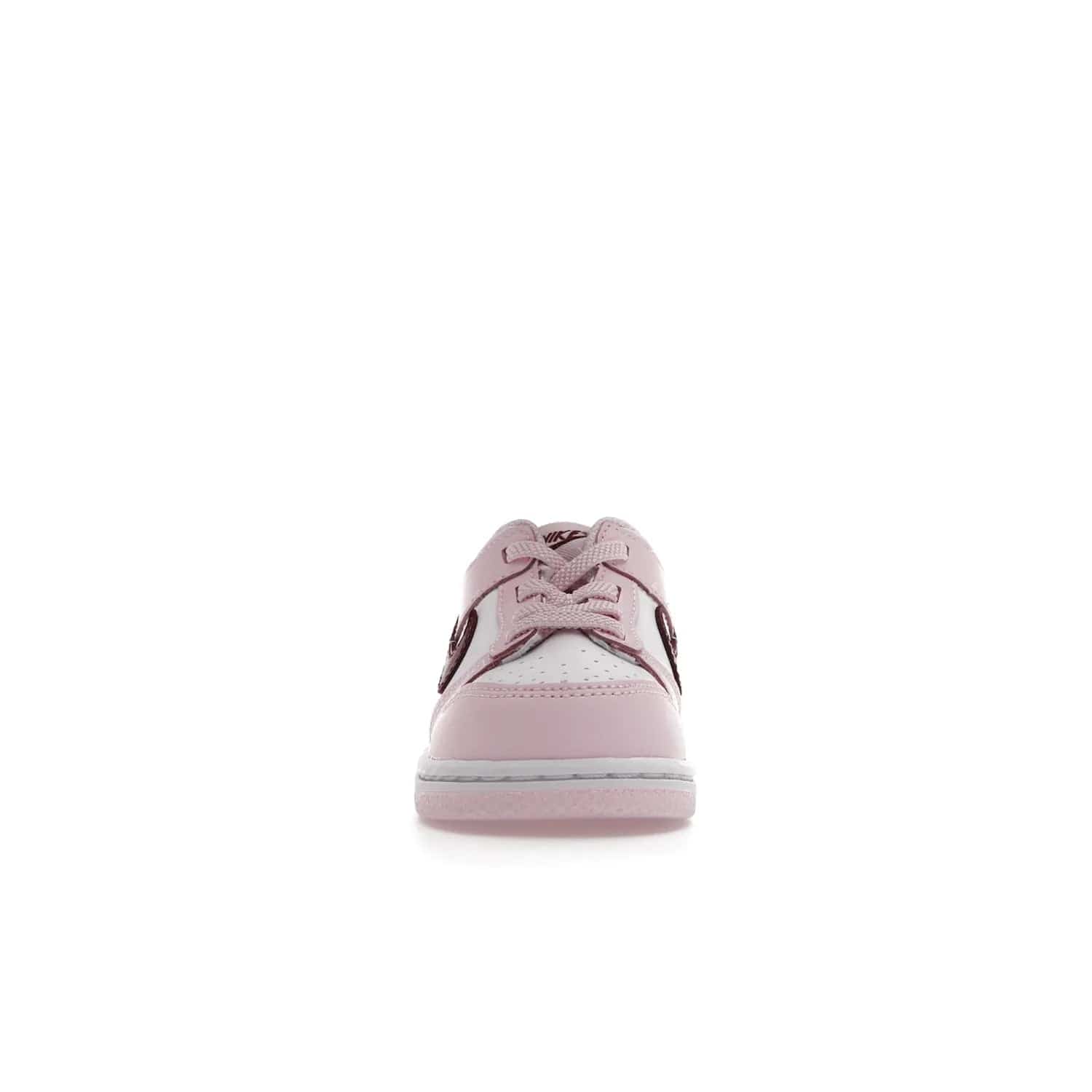 Nike Dunk Low Pink Red White (TD) - Image 10 - Only at www.BallersClubKickz.com - Classic Nike Dunk Low with bright pink and red color blocking. A great addition to any collection. Must-have.