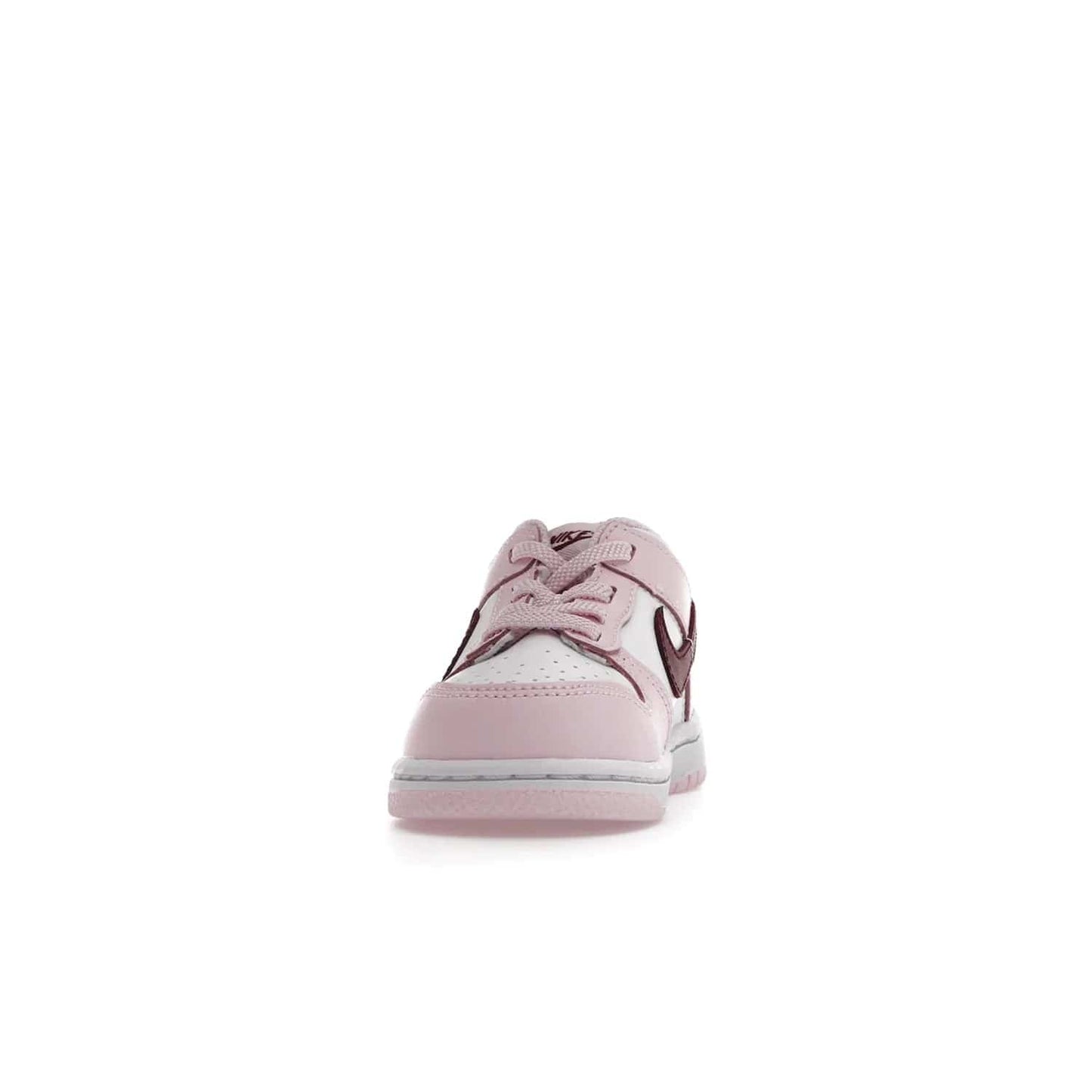 Nike Dunk Low Pink Red White (TD) - Image 11 - Only at www.BallersClubKickz.com - Classic Nike Dunk Low with bright pink and red color blocking. A great addition to any collection. Must-have.