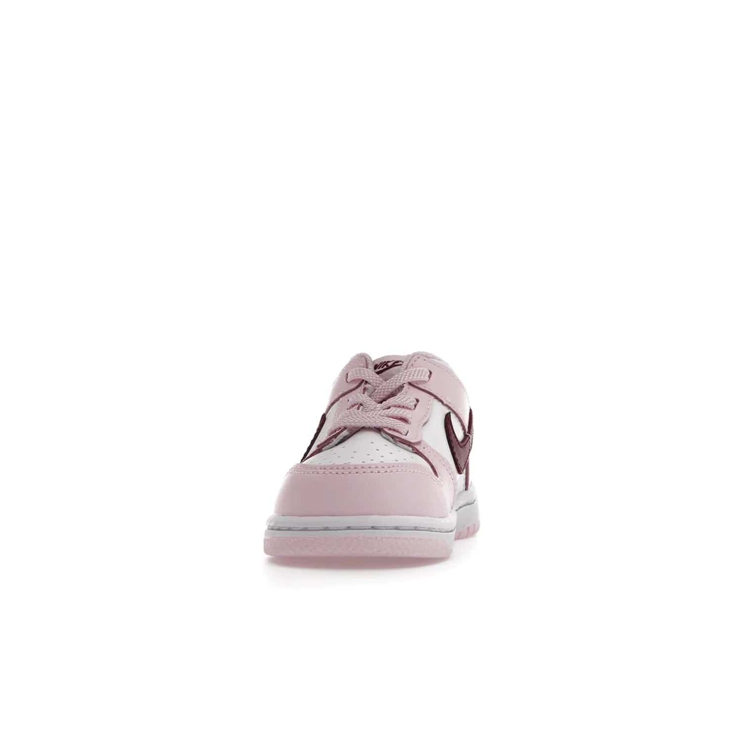 Nike Dunk Low Pink Red White (TD) - Image 11 - Only at www.BallersClubKickz.com - Classic Nike Dunk Low with bright pink and red color blocking. A great addition to any collection. Must-have.