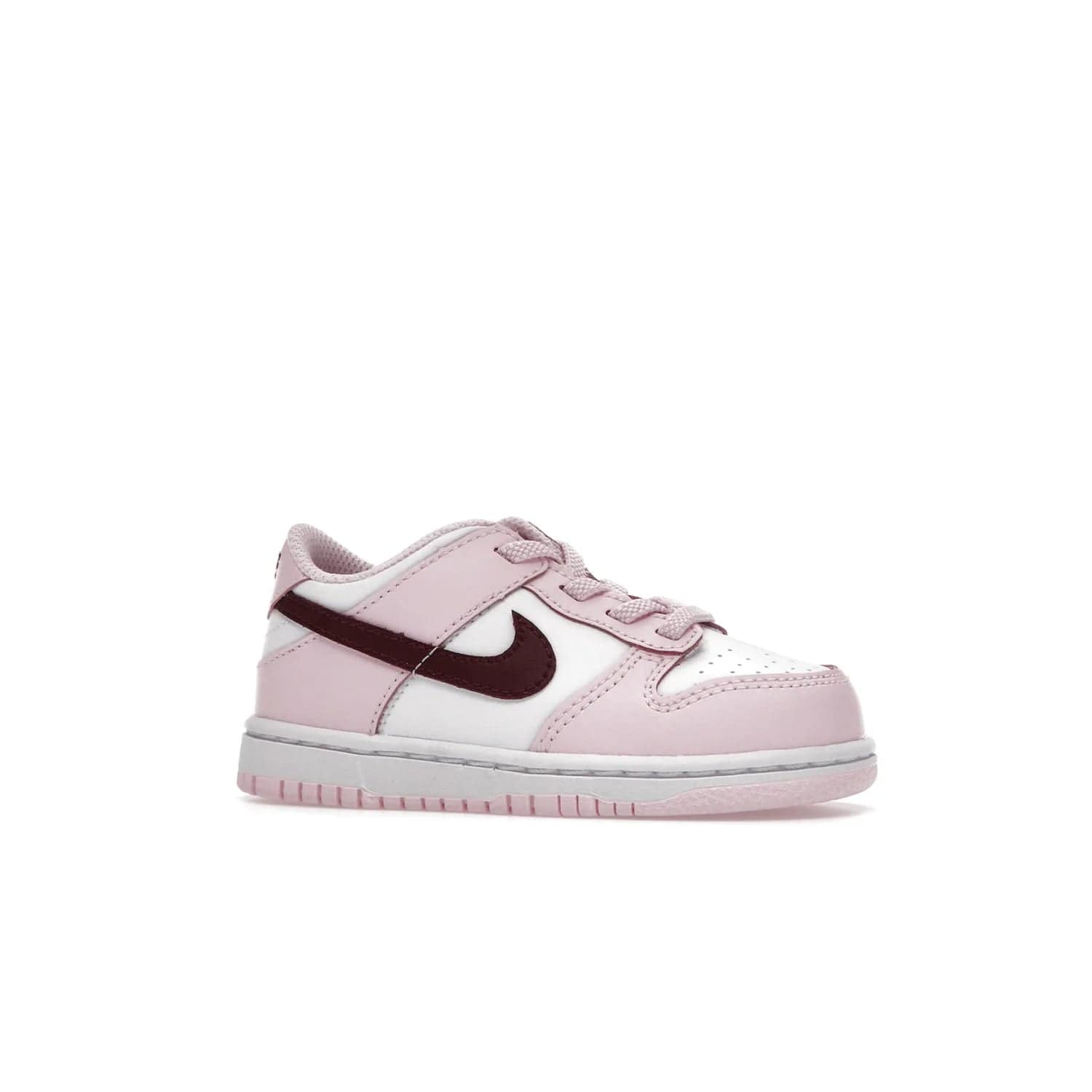 Nike Dunk Low Pink Red White (TD) - Image 3 - Only at www.BallersClubKickz.com - Classic Nike Dunk Low with bright pink and red color blocking. A great addition to any collection. Must-have.