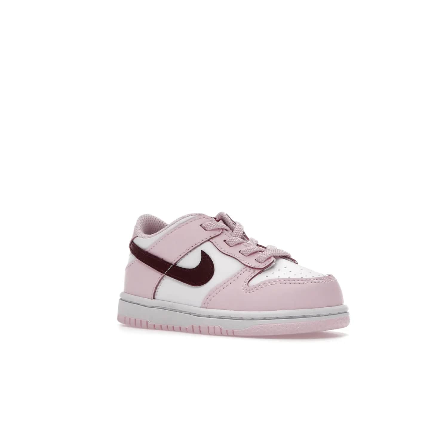 Nike Dunk Low Pink Red White (TD) - Image 5 - Only at www.BallersClubKickz.com - Classic Nike Dunk Low with bright pink and red color blocking. A great addition to any collection. Must-have.