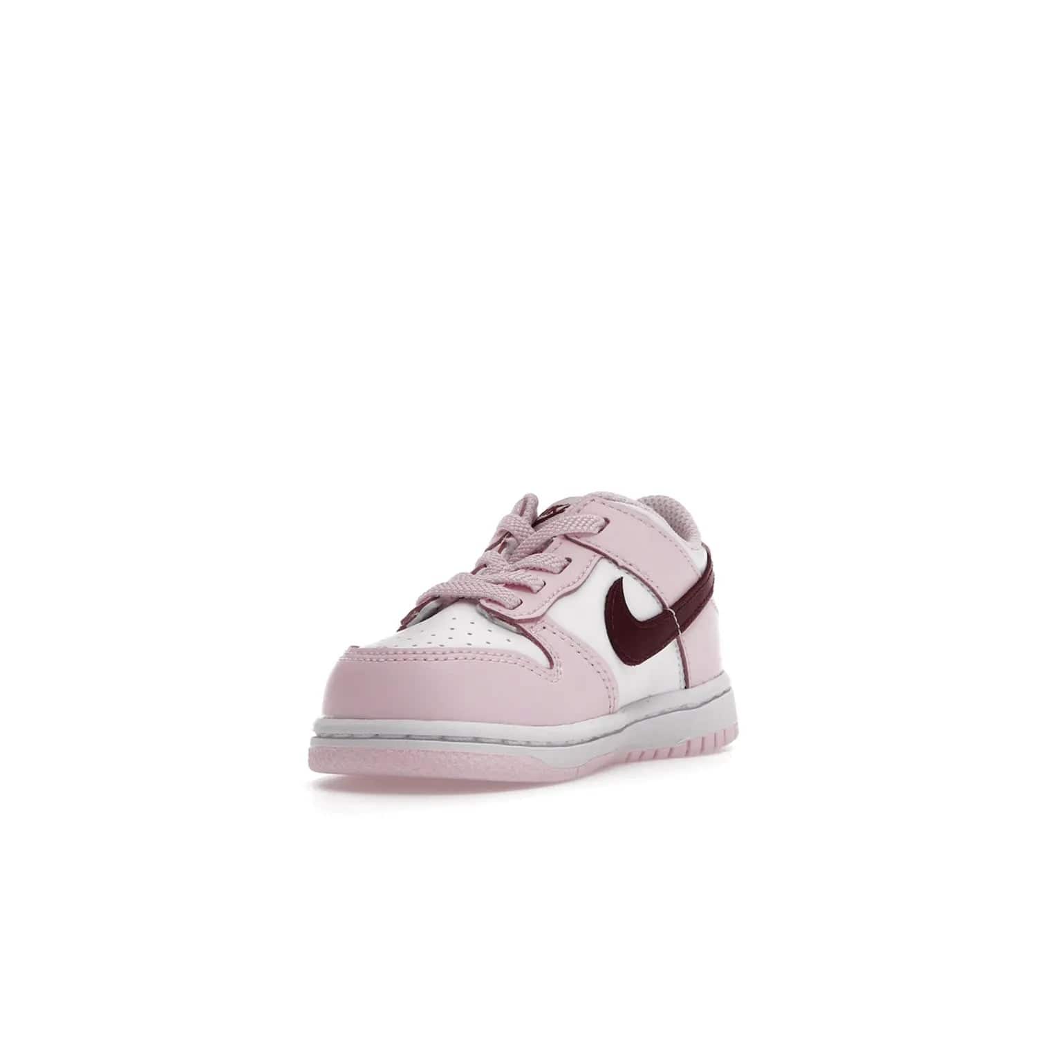 Nike Dunk Low Pink Red White (TD) - Image 13 - Only at www.BallersClubKickz.com - Classic Nike Dunk Low with bright pink and red color blocking. A great addition to any collection. Must-have.