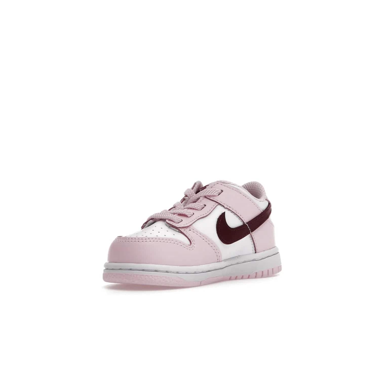 Nike Dunk Low Pink Red White (TD) - Image 14 - Only at www.BallersClubKickz.com - Classic Nike Dunk Low with bright pink and red color blocking. A great addition to any collection. Must-have.