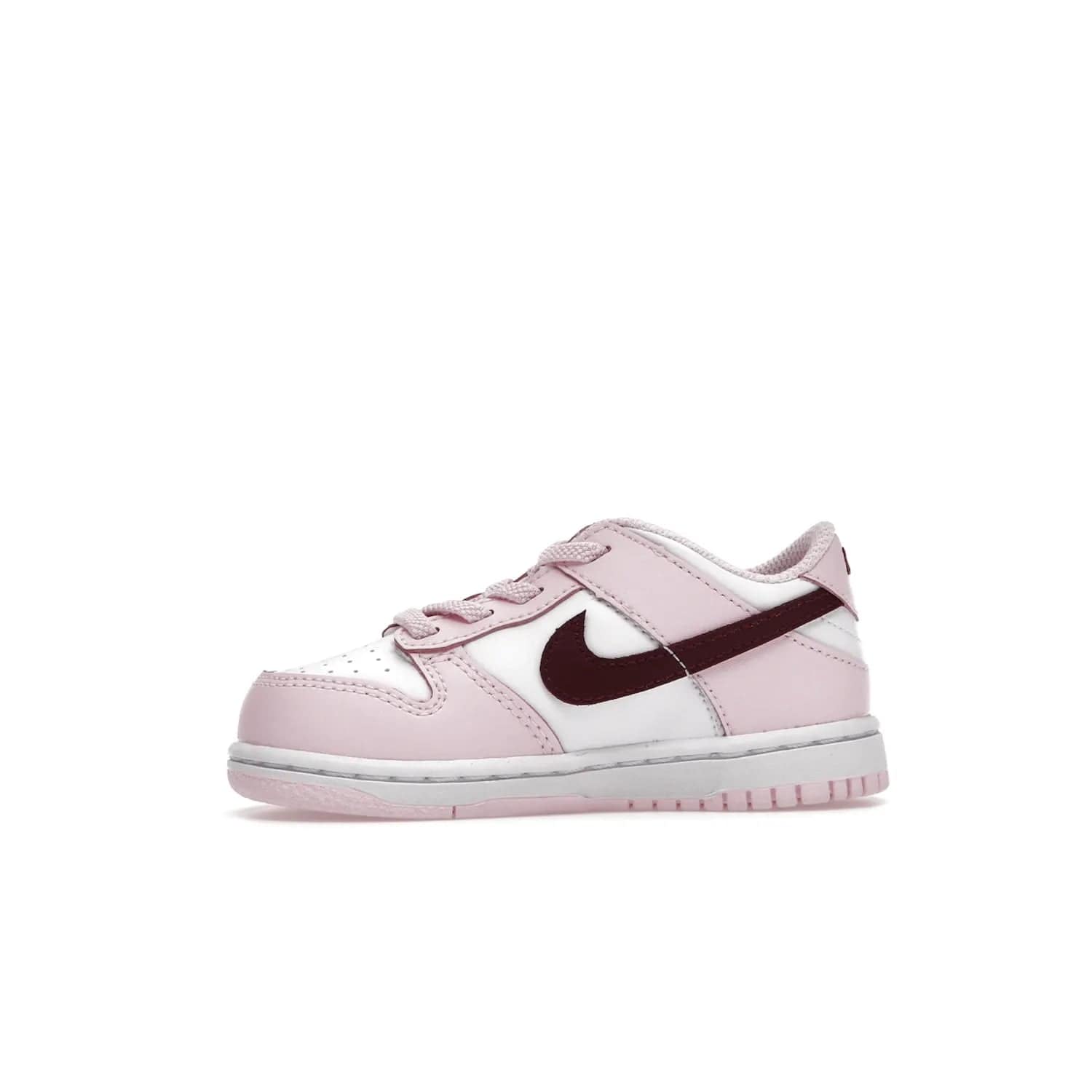 Nike Dunk Low Pink Red White (TD) - Image 18 - Only at www.BallersClubKickz.com - Classic Nike Dunk Low with bright pink and red color blocking. A great addition to any collection. Must-have.