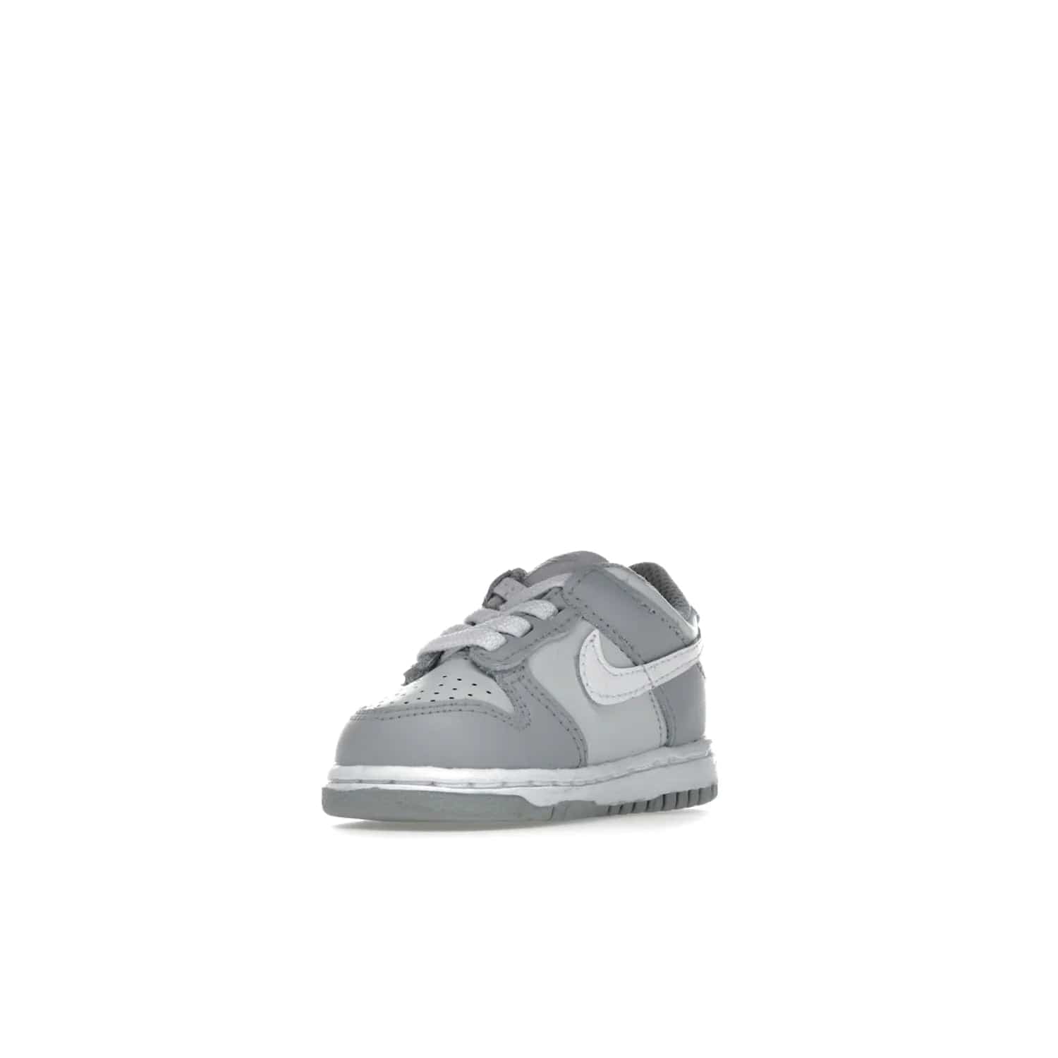 Nike Dunk Low Two-Toned Grey (TD) - Image 14 - Only at www.BallersClubKickz.com - Clean and sharp Nike Dunk Low Two-Toned Grey (TD) release on March 1, 2022. Pure Platinum and White-Wolf Grey design with extra-cushioned midsole for optimal comfort and style.