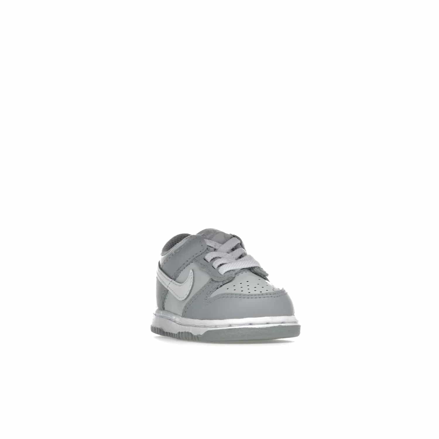 Nike Dunk Low Two-Toned Grey (TD) - Image 7 - Only at www.BallersClubKickz.com - Clean and sharp Nike Dunk Low Two-Toned Grey (TD) release on March 1, 2022. Pure Platinum and White-Wolf Grey design with extra-cushioned midsole for optimal comfort and style.