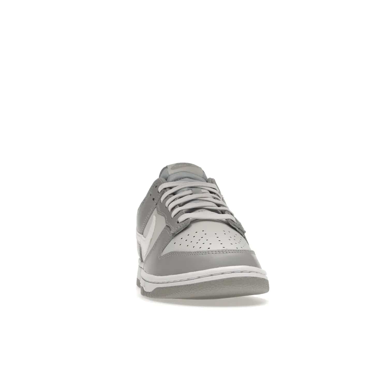 Nike Dunk Low Two Tone Grey - Image 9 - Only at www.BallersClubKickz.com - Fresh Nike Dunk Low Two Tone Grey leather/overlay Sneaker. White Swoosh detailing, nylon tongue, woven label and Air Sole. Get yours and stay on the trend.