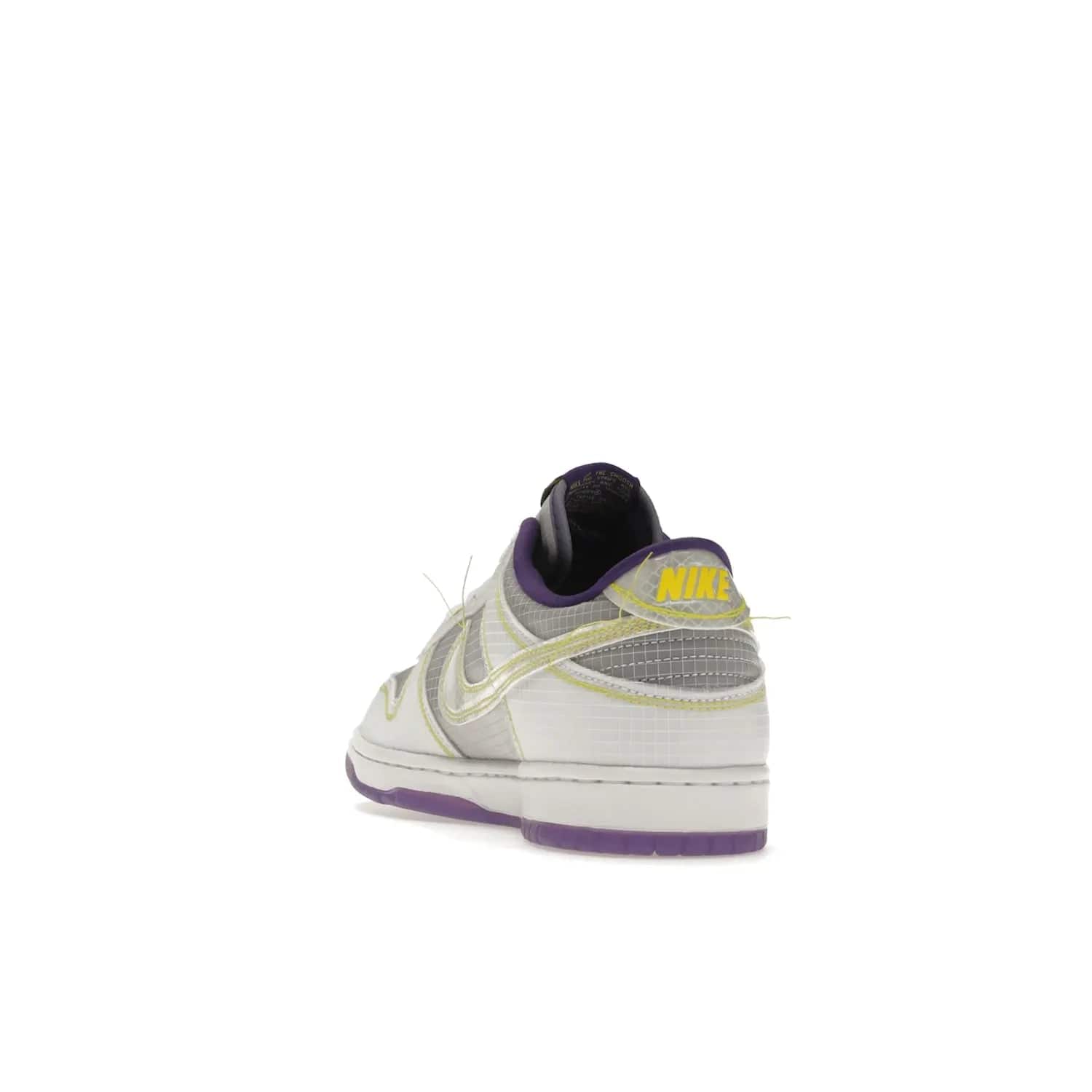 Nike Dunk Low Union Passport Pack Court Purple - Image 26 - Only at www.BallersClubKickz.com - Nike Dunk Low Union LA Passport Pack Court Purple features Court Purple and white smooth leather construction and Union LA Frontman logo on the heel. Releasing in April of 2022, this iconic shoe will make a splash in the streetwear world.