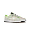 Nike Dunk Low University of Oregon PE (2023) - Image 2 - Only at www.BallersClubKickz.com - Sleek Light Silver and White upper, complemented by Black and Electric Green accents. Nike Dunk Low University of Oregon PE, set to be released April 2023. Must-have for any serious fan.
