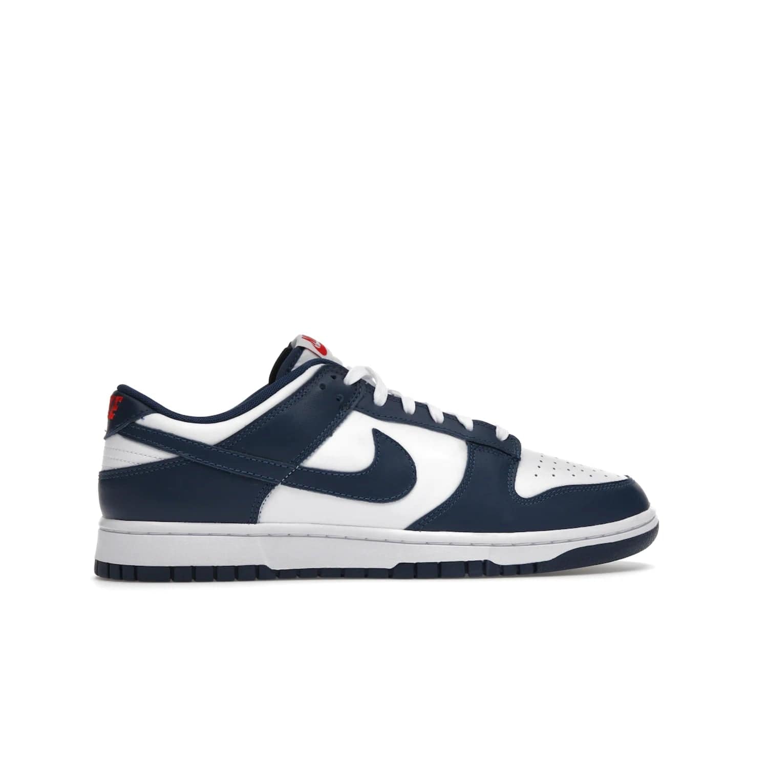 Nike Dunk Low Valerian Blue - Image 36 - Only at www.BallersClubKickz.com - Fresh Nike Dunk Low Valerian Blue drops May 2022 with white leather, blue overlays, red accents and an Air sole. Perfect for the summer season.