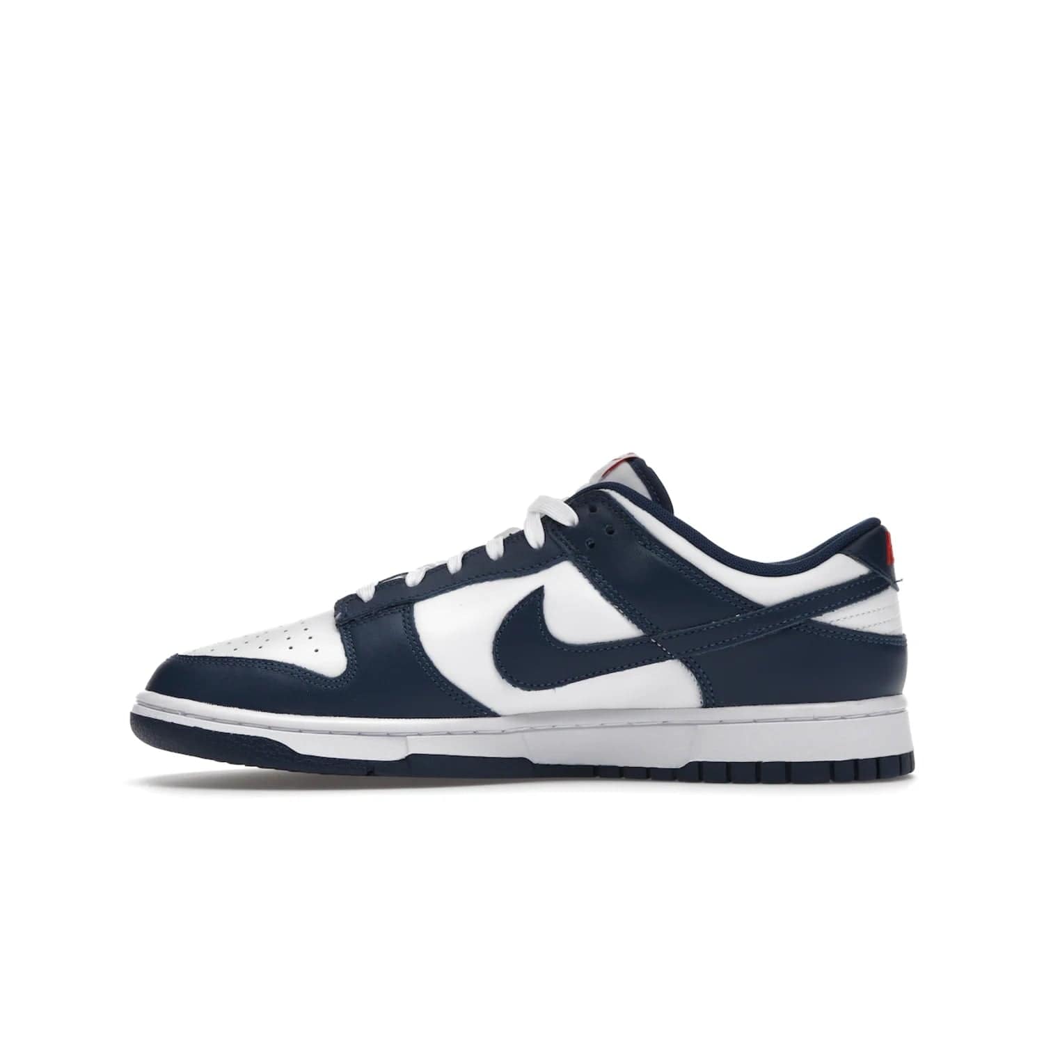 Nike Dunk Low Valerian Blue - Image 19 - Only at www.BallersClubKickz.com - Fresh Nike Dunk Low Valerian Blue drops May 2022 with white leather, blue overlays, red accents and an Air sole. Perfect for the summer season.