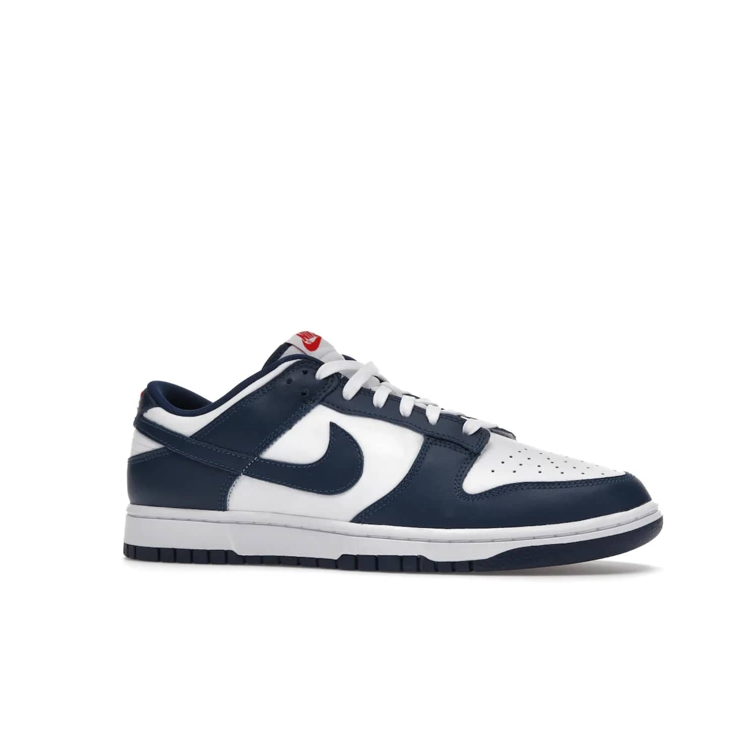 Nike Dunk Low Valerian Blue - Image 3 - Only at www.BallersClubKickz.com - Fresh Nike Dunk Low Valerian Blue drops May 2022 with white leather, blue overlays, red accents and an Air sole. Perfect for the summer season.