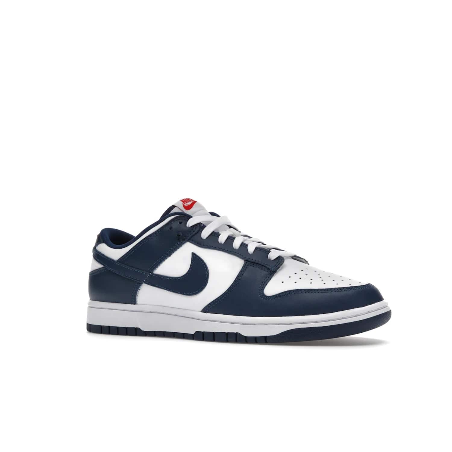 Nike Dunk Low Valerian Blue - Image 4 - Only at www.BallersClubKickz.com - Fresh Nike Dunk Low Valerian Blue drops May 2022 with white leather, blue overlays, red accents and an Air sole. Perfect for the summer season.