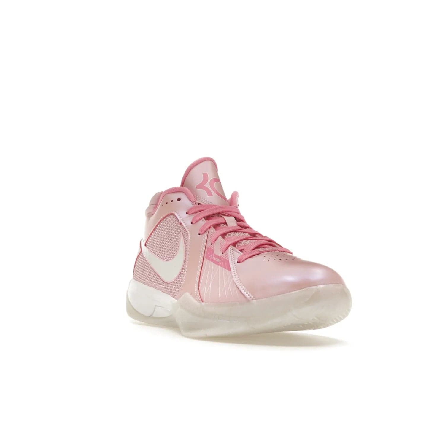 Nike KD 3 Aunt Pearl - Image 7 - Only at www.BallersClubKickz.com - Introducing the Nike KD 3 Aunt Pearl. Featuring a bold Medium Soft Pink, White, & Lotus Pink colorway. Get ready to stand out this October 15th.
