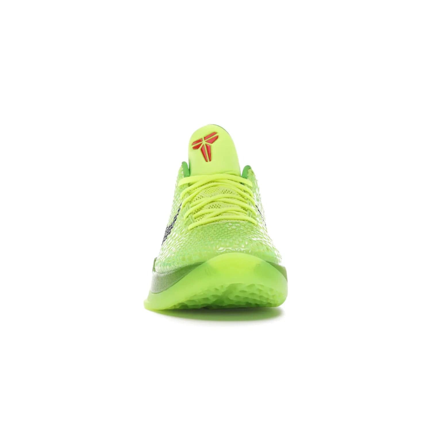 Nike Kobe 6 Protro Grinch (2020) - Image 10 - Only at www.BallersClubKickz.com - #
The Nike Kobe 6 Protro Grinch updates the iconic 2011 design with modern tech like a Zoom Air cushioning system, scaled-down traction, and updated silhouette. Experience the textured Green Apple and Volt upper plus bright red and green accents for $180.