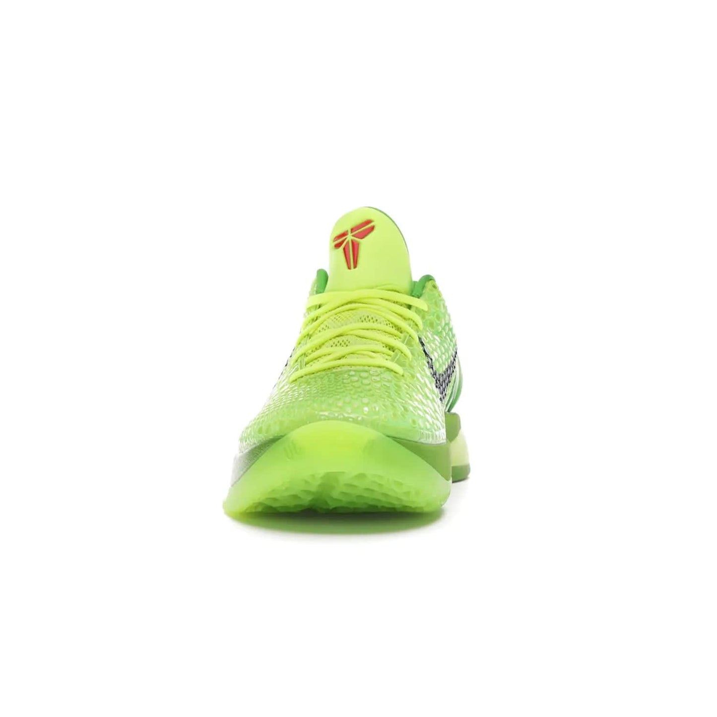 Nike Kobe 6 Protro Grinch (2020) - Image 11 - Only at www.BallersClubKickz.com - #
The Nike Kobe 6 Protro Grinch updates the iconic 2011 design with modern tech like a Zoom Air cushioning system, scaled-down traction, and updated silhouette. Experience the textured Green Apple and Volt upper plus bright red and green accents for $180.