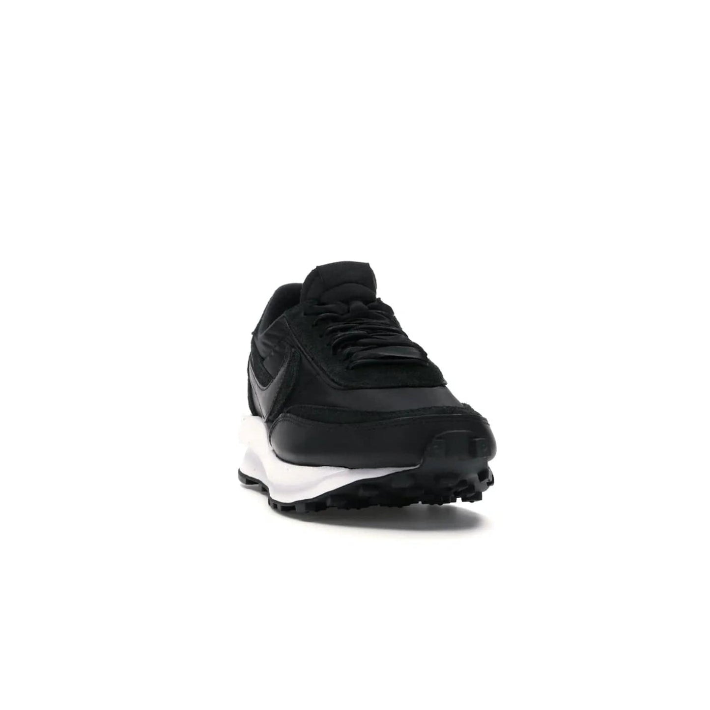 Nike LD Waffle sacai Black Nylon - Image 8 - Only at www.BallersClubKickz.com - Upgrade your streetstyle with the Nike LD Waffle Sacai Black Nylon. Get the iconic look of a doubled sole, tongue, and swoosh with no extra laces needed, inspired by modern fashion for spring. Step up your fashion with this luxurious combination of black nylon and suede. Shop the Nike LD Waffle Sacai Black Nylon sneaker today.