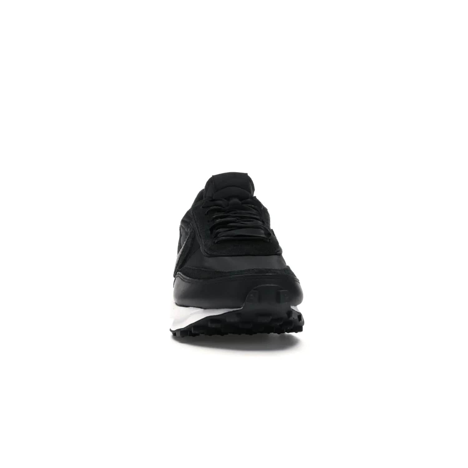 Nike LD Waffle sacai Black Nylon - Image 9 - Only at www.BallersClubKickz.com - Upgrade your streetstyle with the Nike LD Waffle Sacai Black Nylon. Get the iconic look of a doubled sole, tongue, and swoosh with no extra laces needed, inspired by modern fashion for spring. Step up your fashion with this luxurious combination of black nylon and suede. Shop the Nike LD Waffle Sacai Black Nylon sneaker today.
