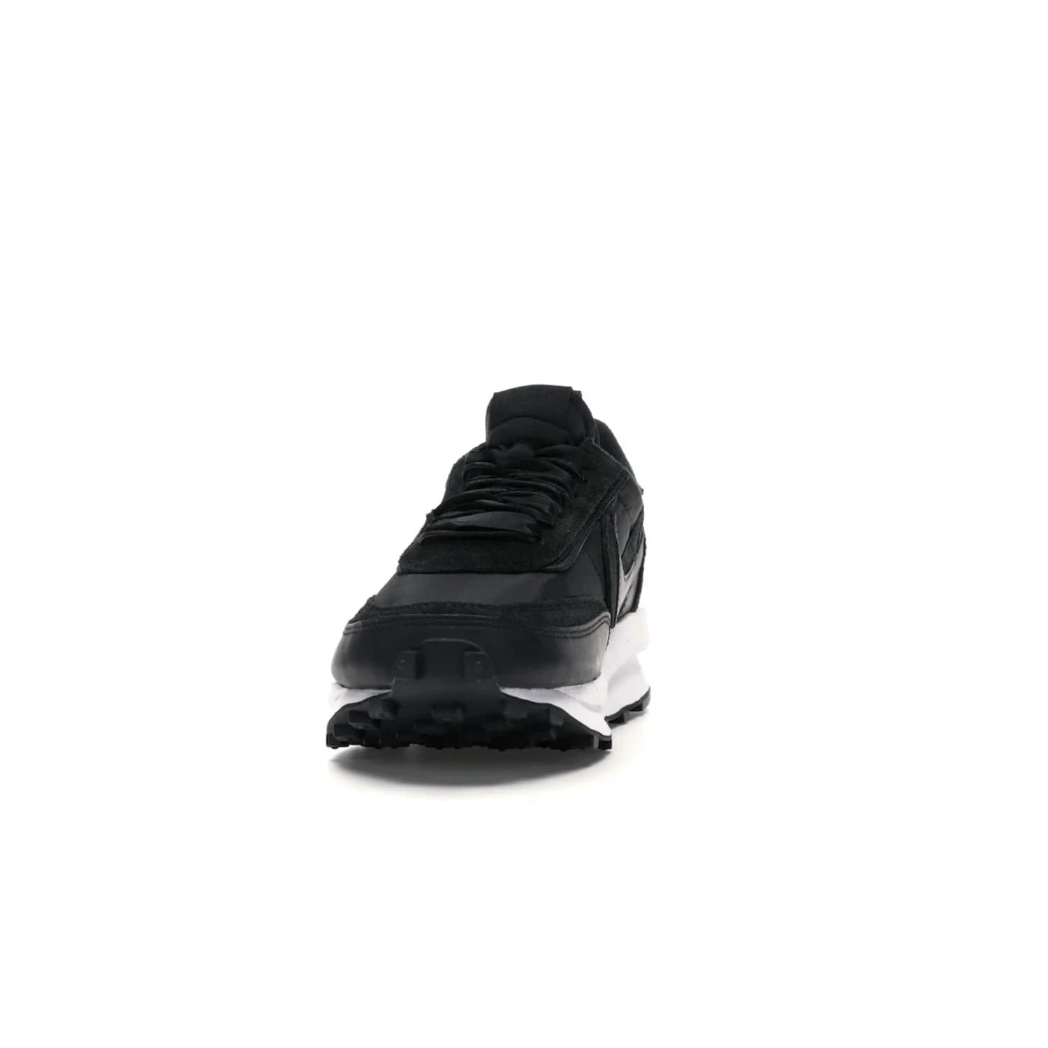 Nike LD Waffle sacai Black Nylon - Image 11 - Only at www.BallersClubKickz.com - Upgrade your streetstyle with the Nike LD Waffle Sacai Black Nylon. Get the iconic look of a doubled sole, tongue, and swoosh with no extra laces needed, inspired by modern fashion for spring. Step up your fashion with this luxurious combination of black nylon and suede. Shop the Nike LD Waffle Sacai Black Nylon sneaker today.