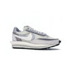 Nike LD Waffle sacai Summit White - Image 3 - Only at www.BallersClubKickz.com - Mesh fashion and comfort into your wardrobe with the Nike LD Waffle Sacai Summit White. Featuring a white upper, grey accents and overlapped white and grey Nike "Swoosh," these sneakers offer perfect balance of comfort and style. Perfect for office or a night out.