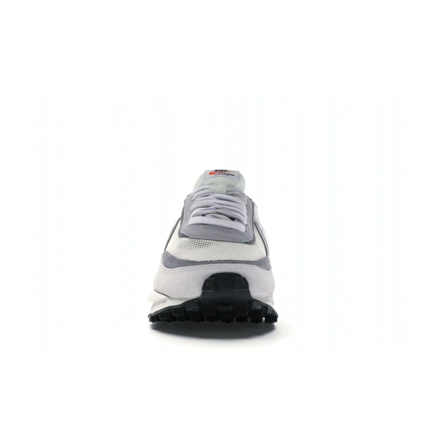 Nike LD Waffle sacai Summit White - Image 10 - Only at www.BallersClubKickz.com - Mesh fashion and comfort into your wardrobe with the Nike LD Waffle Sacai Summit White. Featuring a white upper, grey accents and overlapped white and grey Nike "Swoosh," these sneakers offer perfect balance of comfort and style. Perfect for office or a night out.