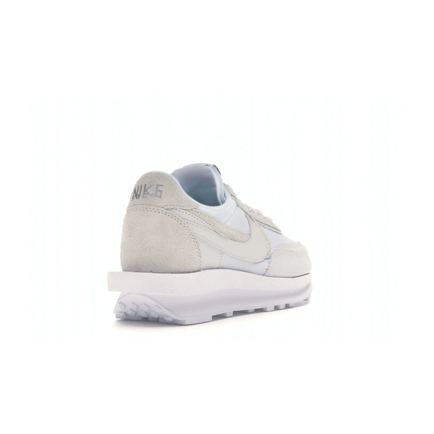 Nike LD Waffle sacai White Nylon - Image 31 - Only at www.BallersClubKickz.com - A classic, timeless design with a white nylon upper and subtle grey suede overlays. This recent Nike LD Waffle Sacai White Nylon design requires only one pair of laces to complete the perfect look for smart and casual styles.