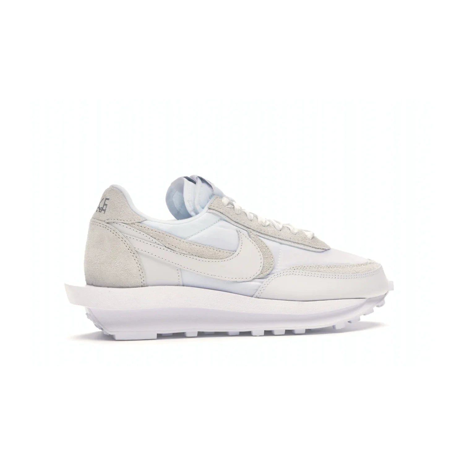 Nike LD Waffle sacai White Nylon - Image 35 - Only at www.BallersClubKickz.com - A classic, timeless design with a white nylon upper and subtle grey suede overlays. This recent Nike LD Waffle Sacai White Nylon design requires only one pair of laces to complete the perfect look for smart and casual styles.