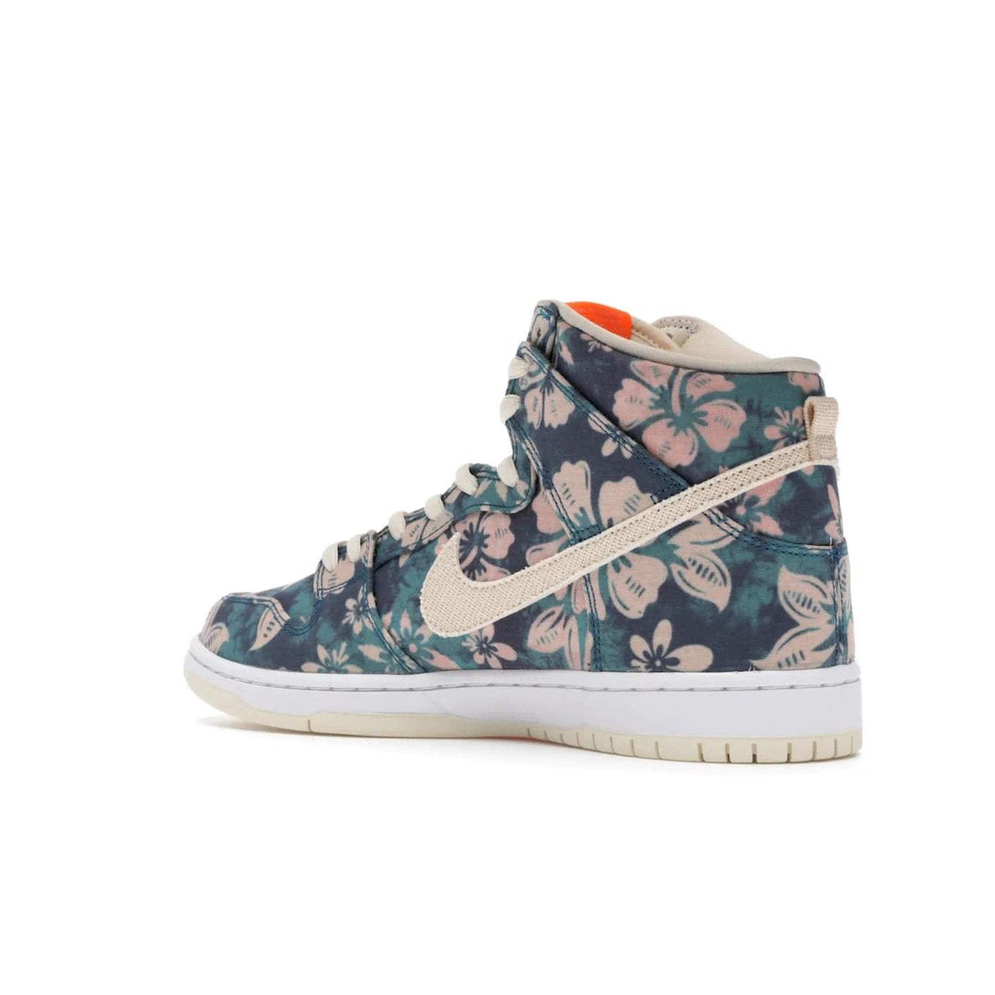 Nike SB Dunk High Hawaii - Image 23 - Only at www.BallersClubKickz.com - Introducing the Nike SB Dunk High Hawaii, a colorway celebrating an island paradise. This hybrid silhouette brings together tropical vibes with a sun-soaked look. Blue, green, pink and orange on a sail and white outsole. Get your island vibes with the Nike SB Dunk High Hawaii.