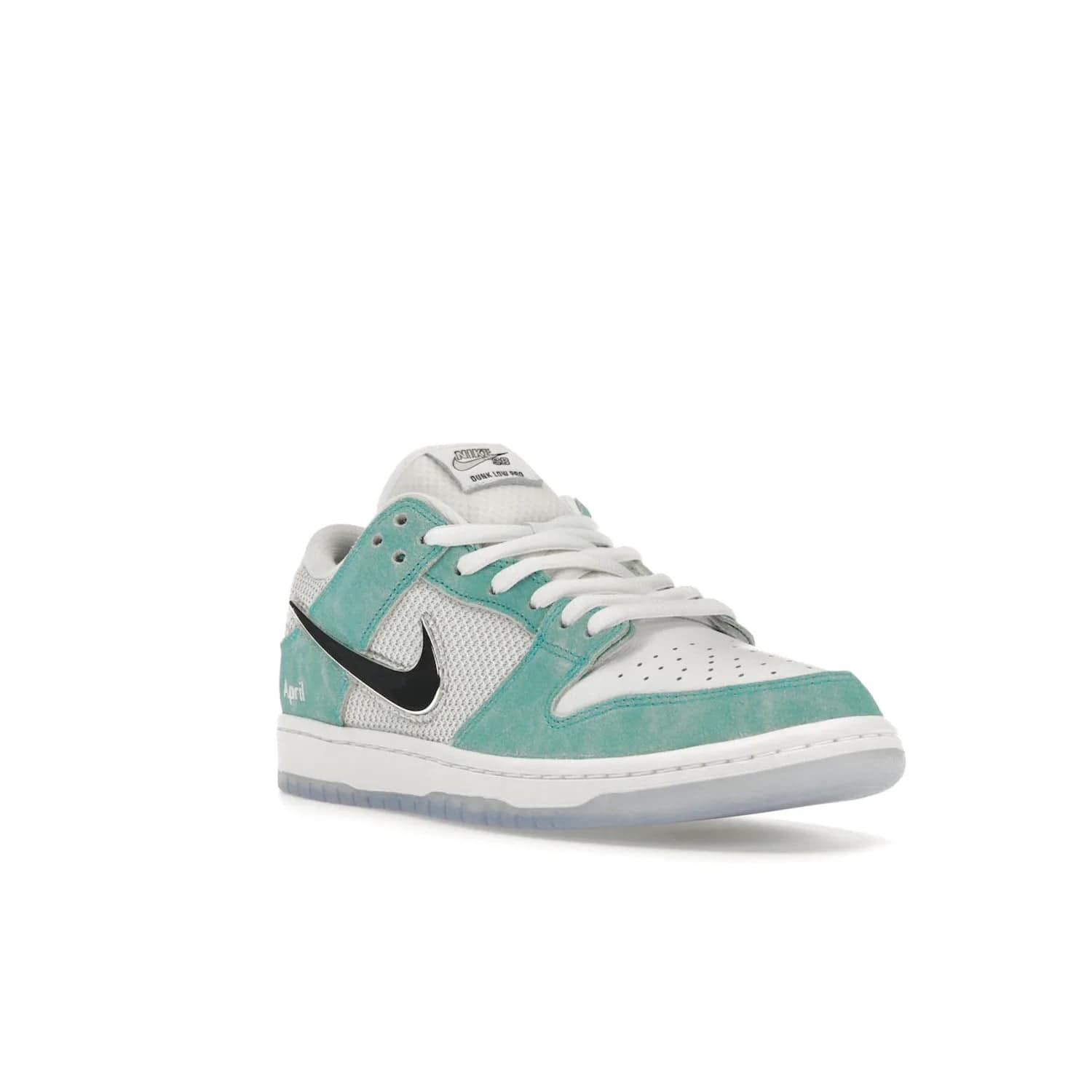 Nike SB Dunk Low April Skateboards - Image 6 - Only at www.BallersClubKickz.com - Grab Nike SB Dunk Low April Skateboards for street-ready performance. Pop of color to stand out on the playgrounds. Durable design with iconic silhouette. Price: $120. Nov 27, 2023 release. Must-have for those who live to ride.