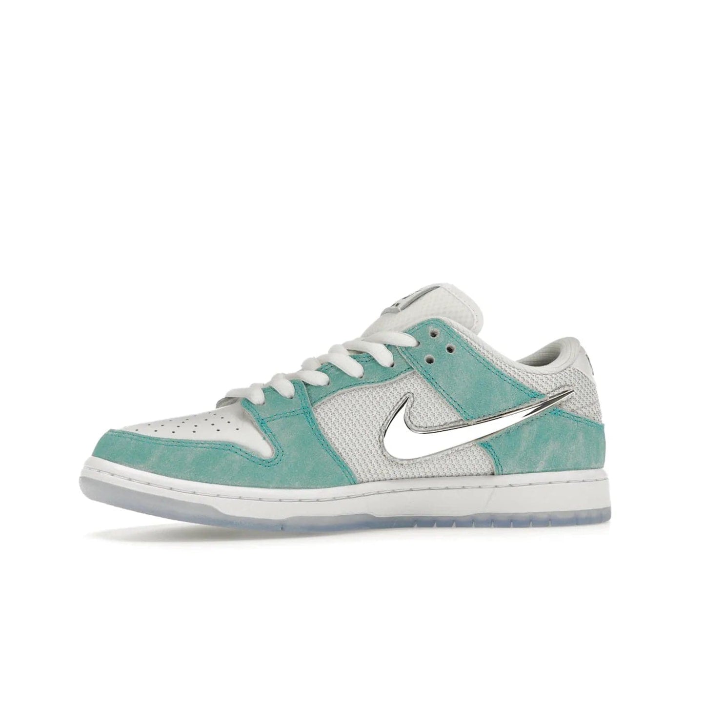 Nike SB Dunk Low April Skateboards - Image 17 - Only at www.BallersClubKickz.com - Grab Nike SB Dunk Low April Skateboards for street-ready performance. Pop of color to stand out on the playgrounds. Durable design with iconic silhouette. Price: $120. Nov 27, 2023 release. Must-have for those who live to ride.