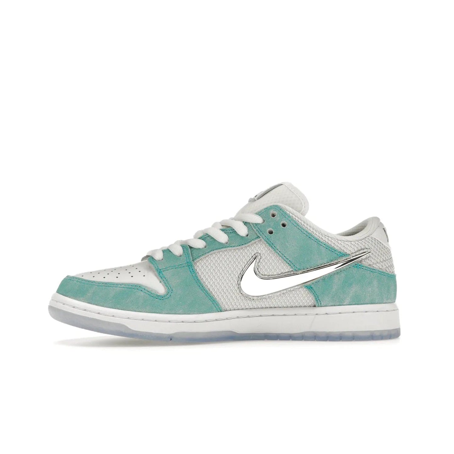 Nike SB Dunk Low April Skateboards - Image 18 - Only at www.BallersClubKickz.com - Grab Nike SB Dunk Low April Skateboards for street-ready performance. Pop of color to stand out on the playgrounds. Durable design with iconic silhouette. Price: $120. Nov 27, 2023 release. Must-have for those who live to ride.