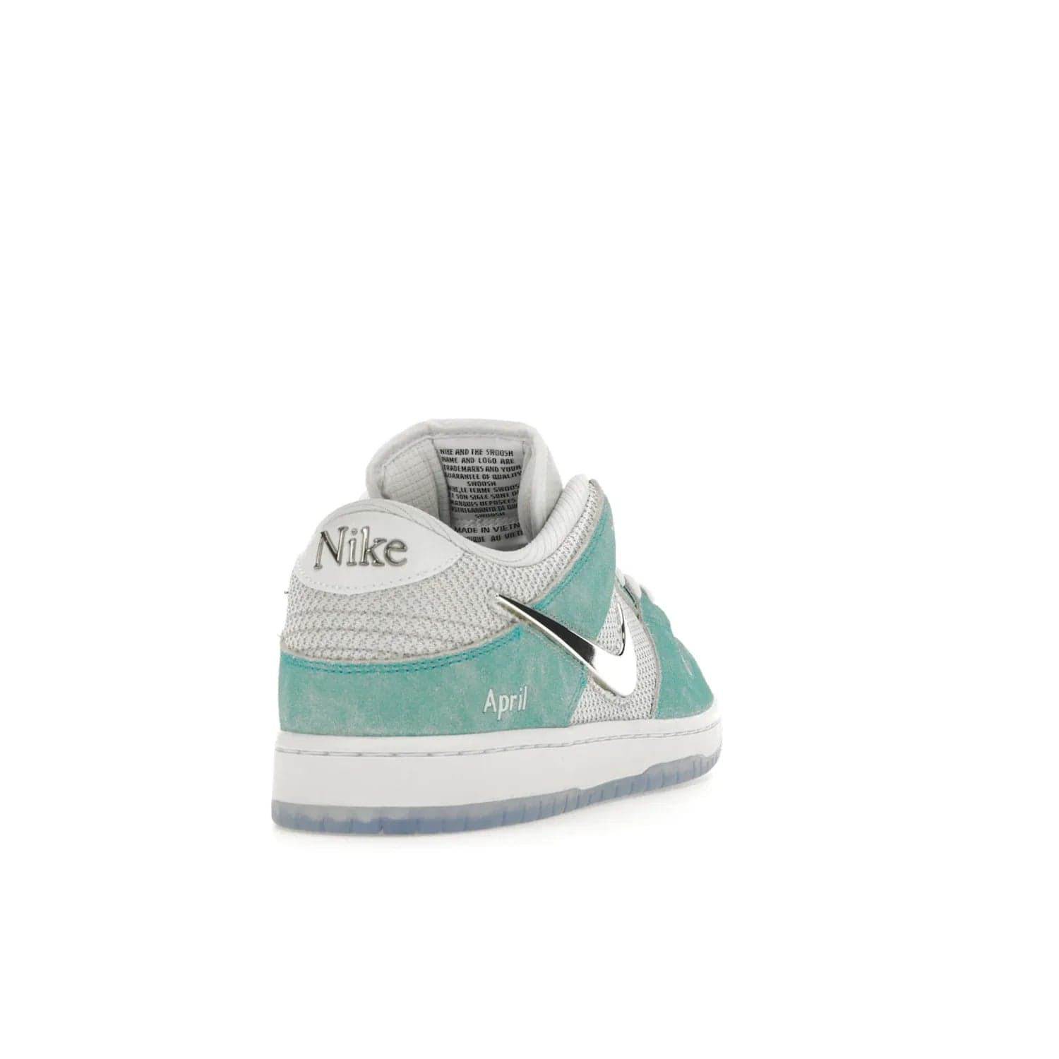 Nike SB Dunk Low April Skateboards - Image 30 - Only at www.BallersClubKickz.com - Grab Nike SB Dunk Low April Skateboards for street-ready performance. Pop of color to stand out on the playgrounds. Durable design with iconic silhouette. Price: $120. Nov 27, 2023 release. Must-have for those who live to ride.