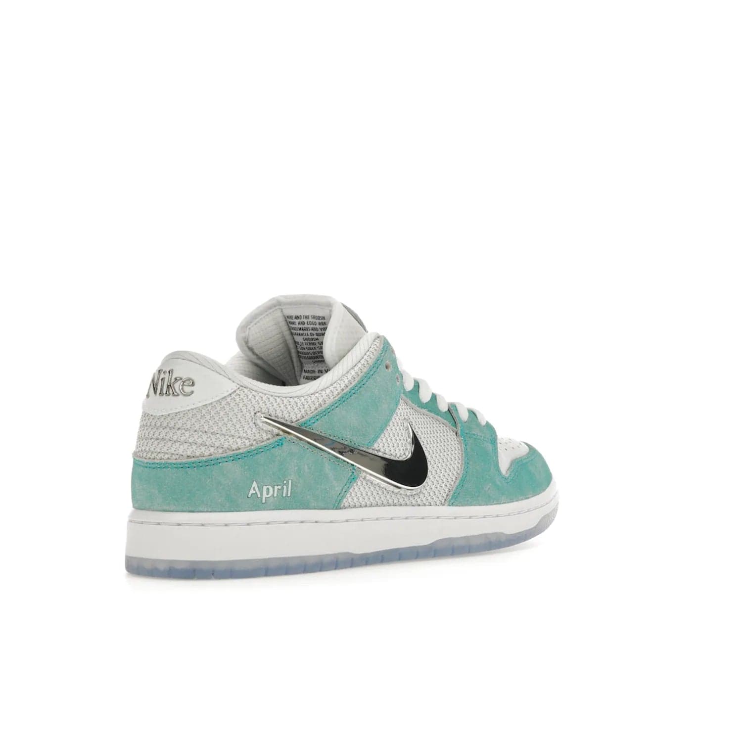 Nike SB Dunk Low April Skateboards - Image 32 - Only at www.BallersClubKickz.com - Grab Nike SB Dunk Low April Skateboards for street-ready performance. Pop of color to stand out on the playgrounds. Durable design with iconic silhouette. Price: $120. Nov 27, 2023 release. Must-have for those who live to ride.