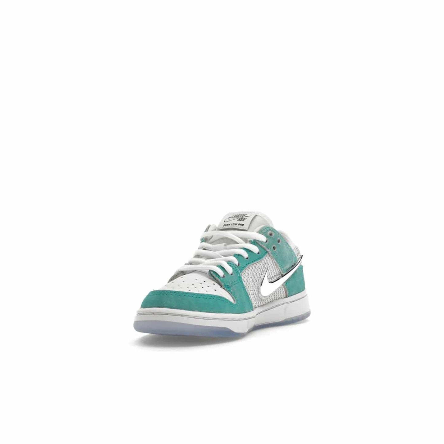 Nike SB Dunk Low April Skateboards (PS) - Image 13 - Only at www.BallersClubKickz.com - Introducing the Nike SB Dunk Low April Skateboards (PS)! Turbo Green upper and midsole with Metallic Silver accents for a stylish look. Don't miss your chance to grab a pair on its release date of November 27th, 2023.