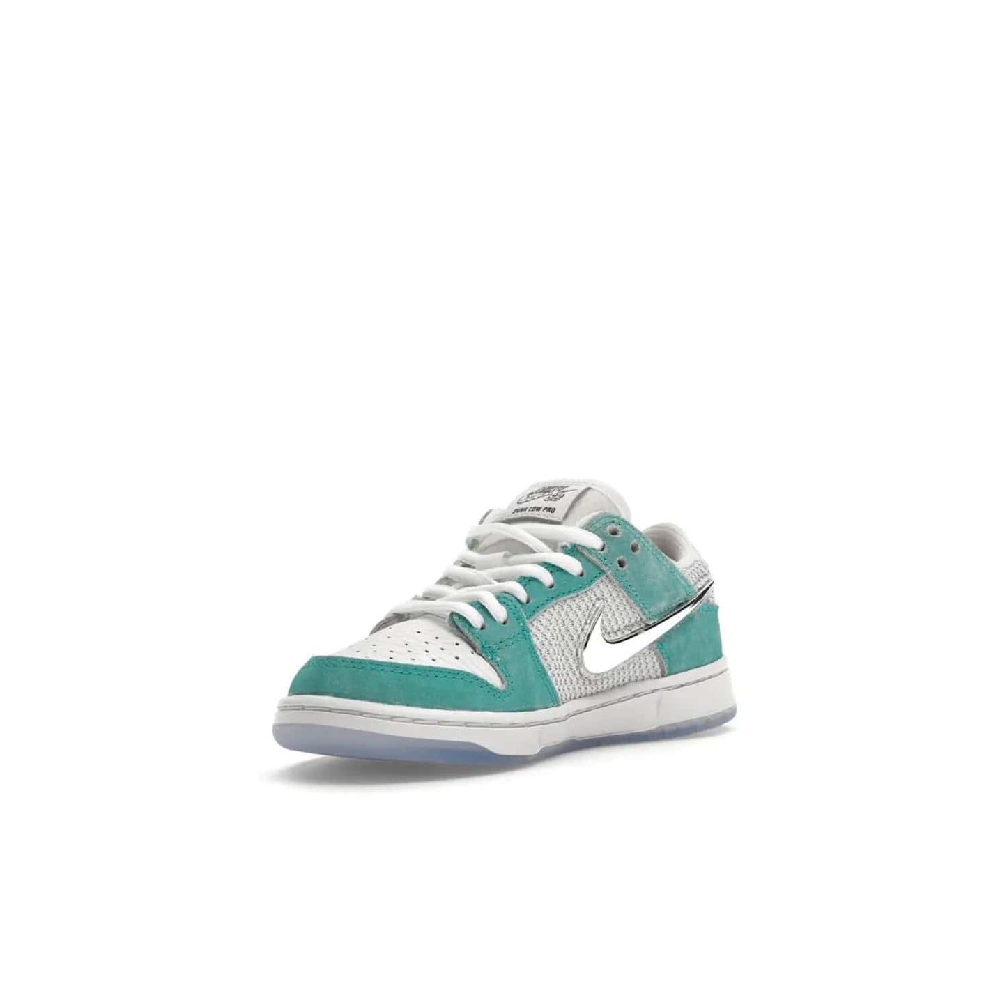 Nike SB Dunk Low April Skateboards (PS) - Image 14 - Only at www.BallersClubKickz.com - Introducing the Nike SB Dunk Low April Skateboards (PS)! Turbo Green upper and midsole with Metallic Silver accents for a stylish look. Don't miss your chance to grab a pair on its release date of November 27th, 2023.