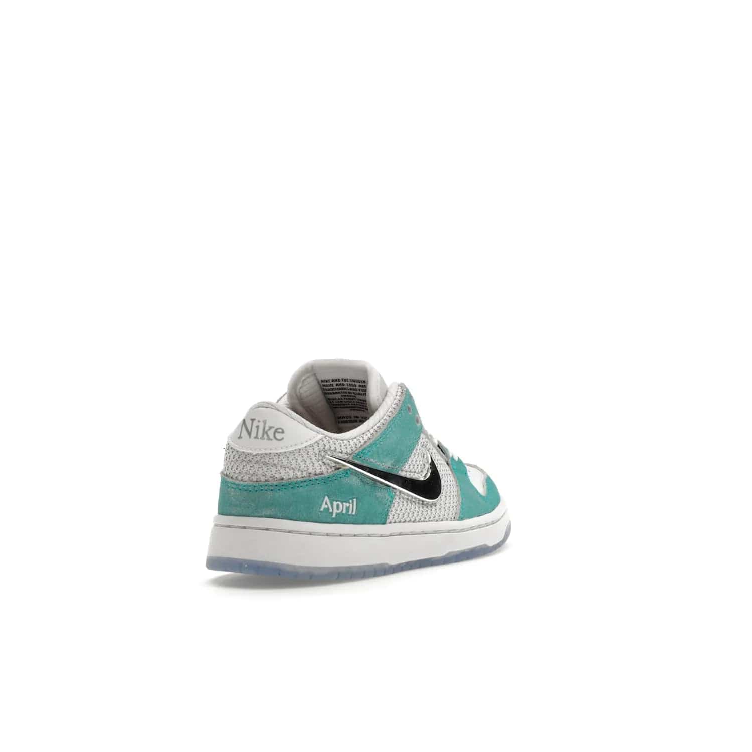 Nike SB Dunk Low April Skateboards (PS) - Image 31 - Only at www.BallersClubKickz.com - Introducing the Nike SB Dunk Low April Skateboards (PS)! Turbo Green upper and midsole with Metallic Silver accents for a stylish look. Don't miss your chance to grab a pair on its release date of November 27th, 2023.